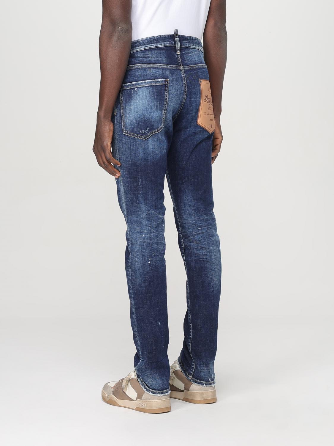 Blaue Jeans aus Baumwolldenim mit legerer Passform