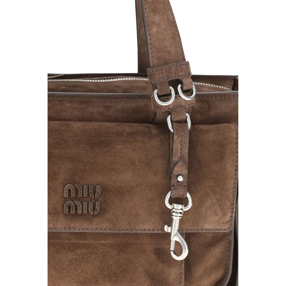 Schultertasche aus braunem Kalbsleder, Bos Taurus