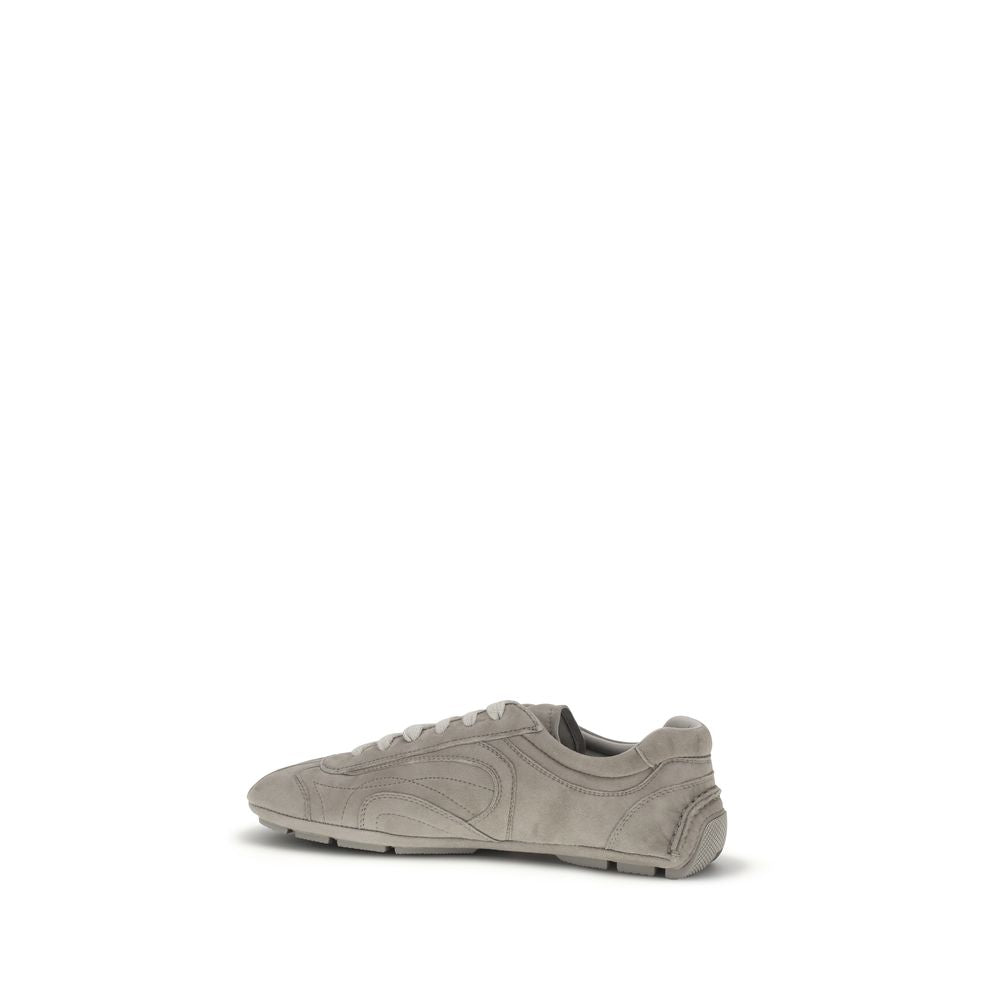 Beige Leather Monte Carlo Re-Edition Sneakers by Prada
