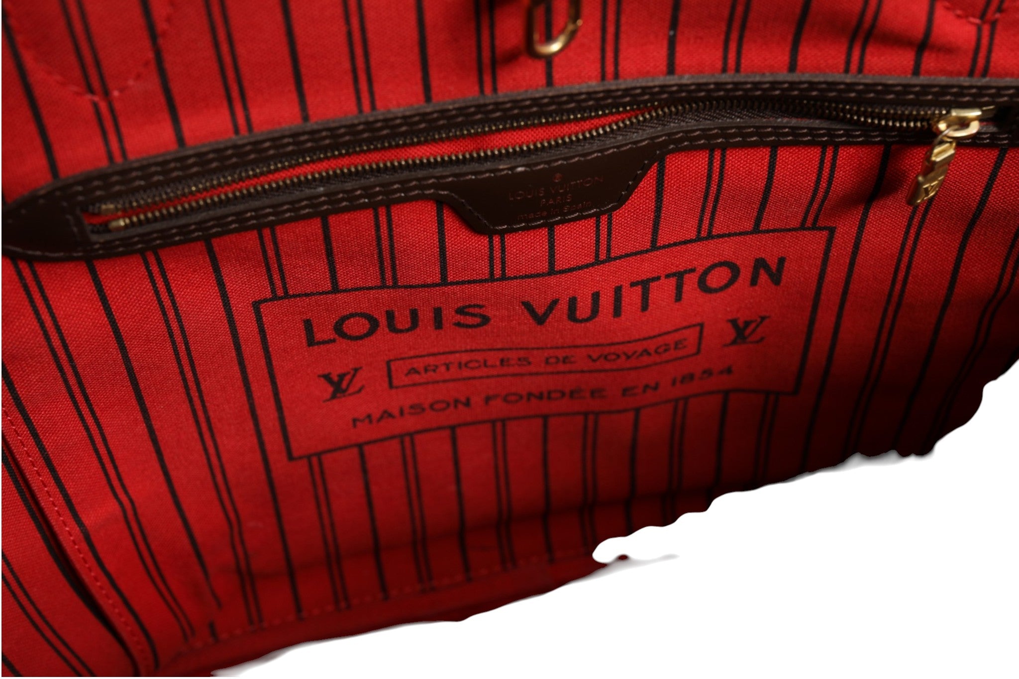 Louis Vuitton Neverfull MM Damier Ebene Tote