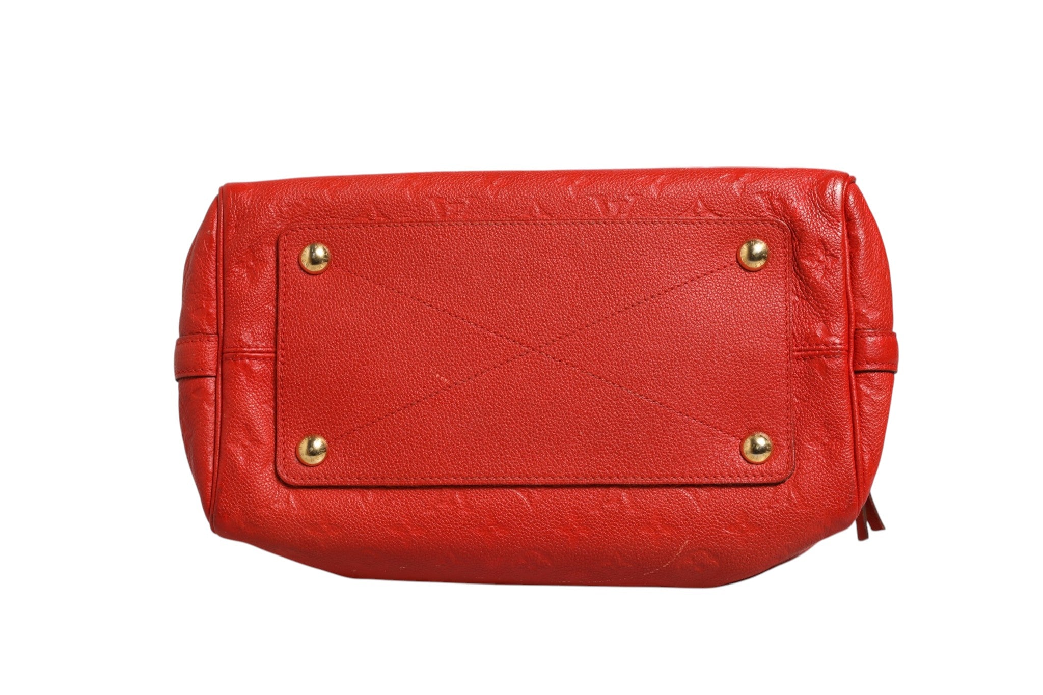 Louis Vuitton Red Monogram Empreinte Speedy Bandouliere 30
