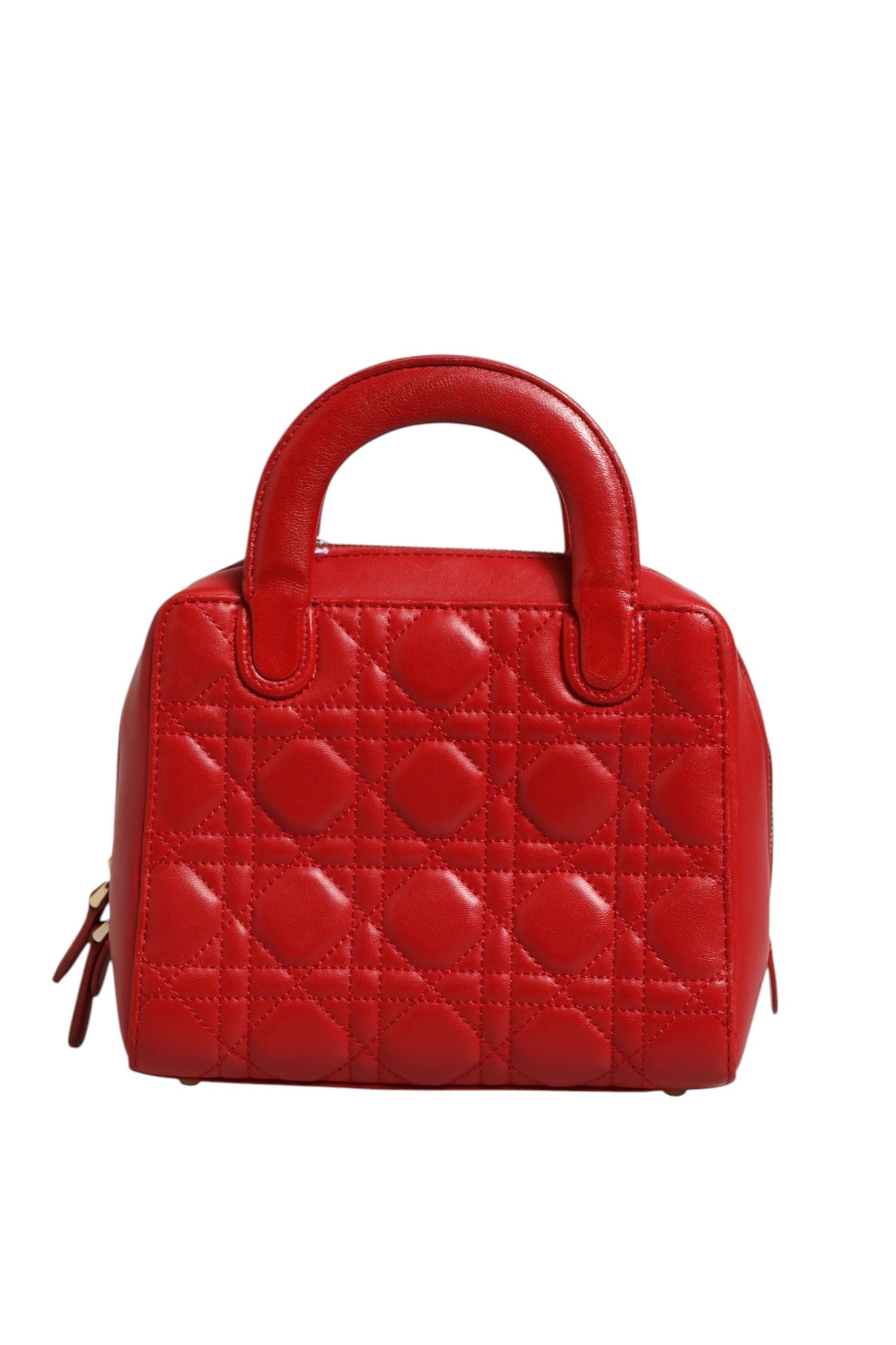 Schwarze Dior Toujours Small Ledertasche Macrocannage
