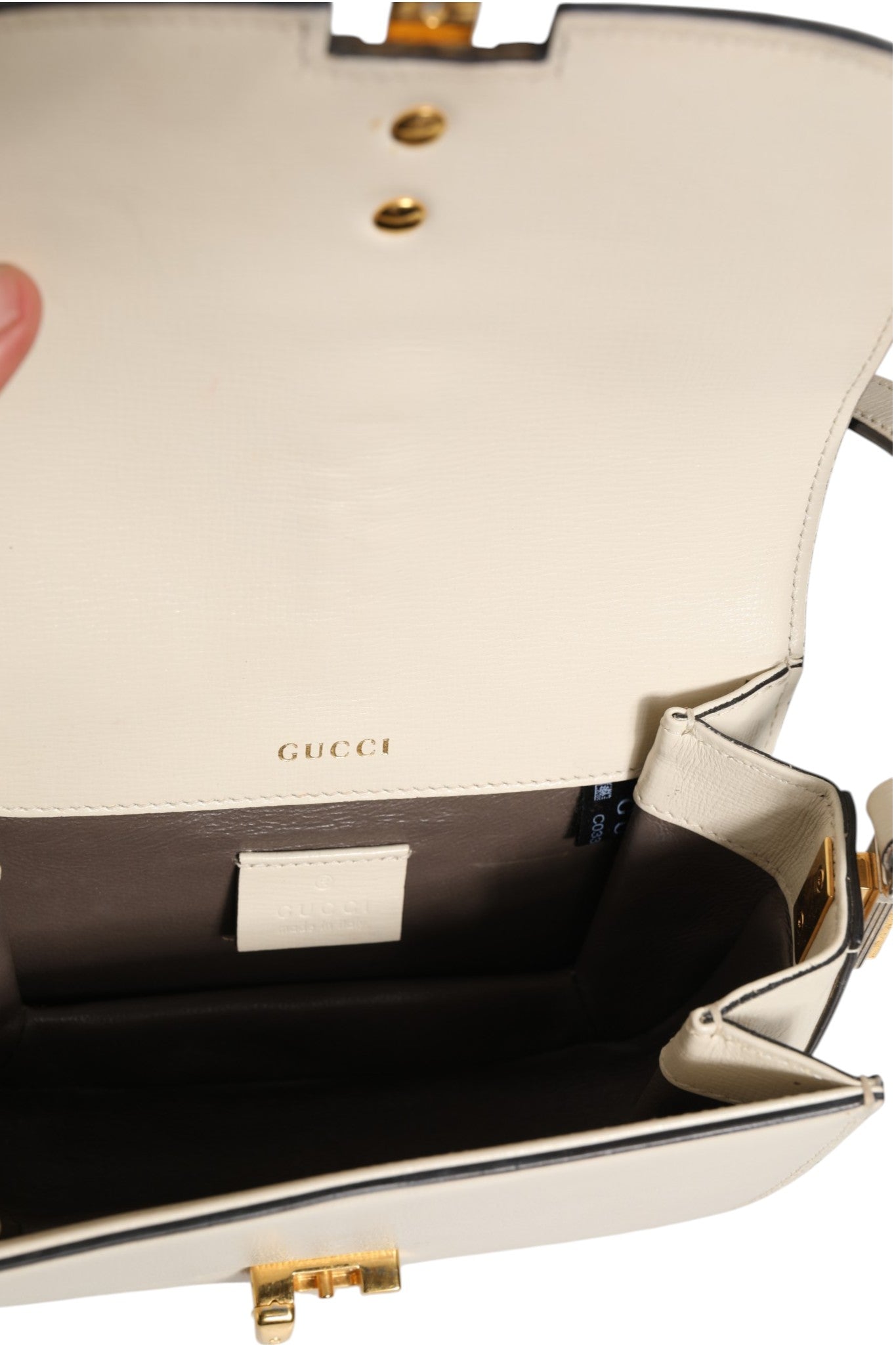 Sac porté épaule mini en cuir Gucci Sylvie 1969