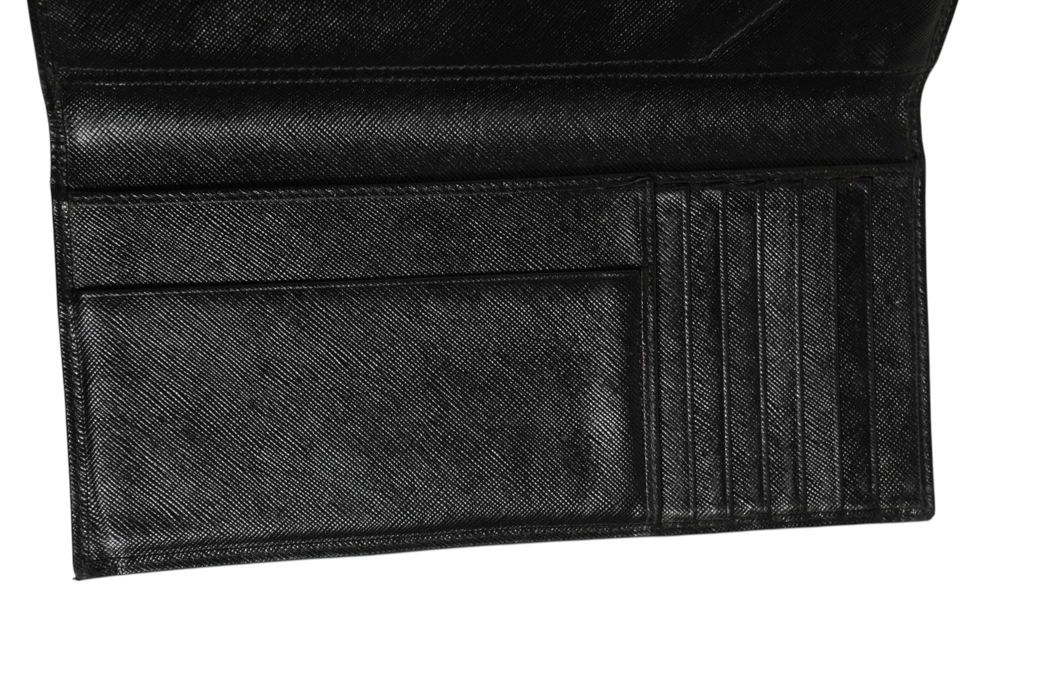 Black Leather Slim Card Holder Wallet