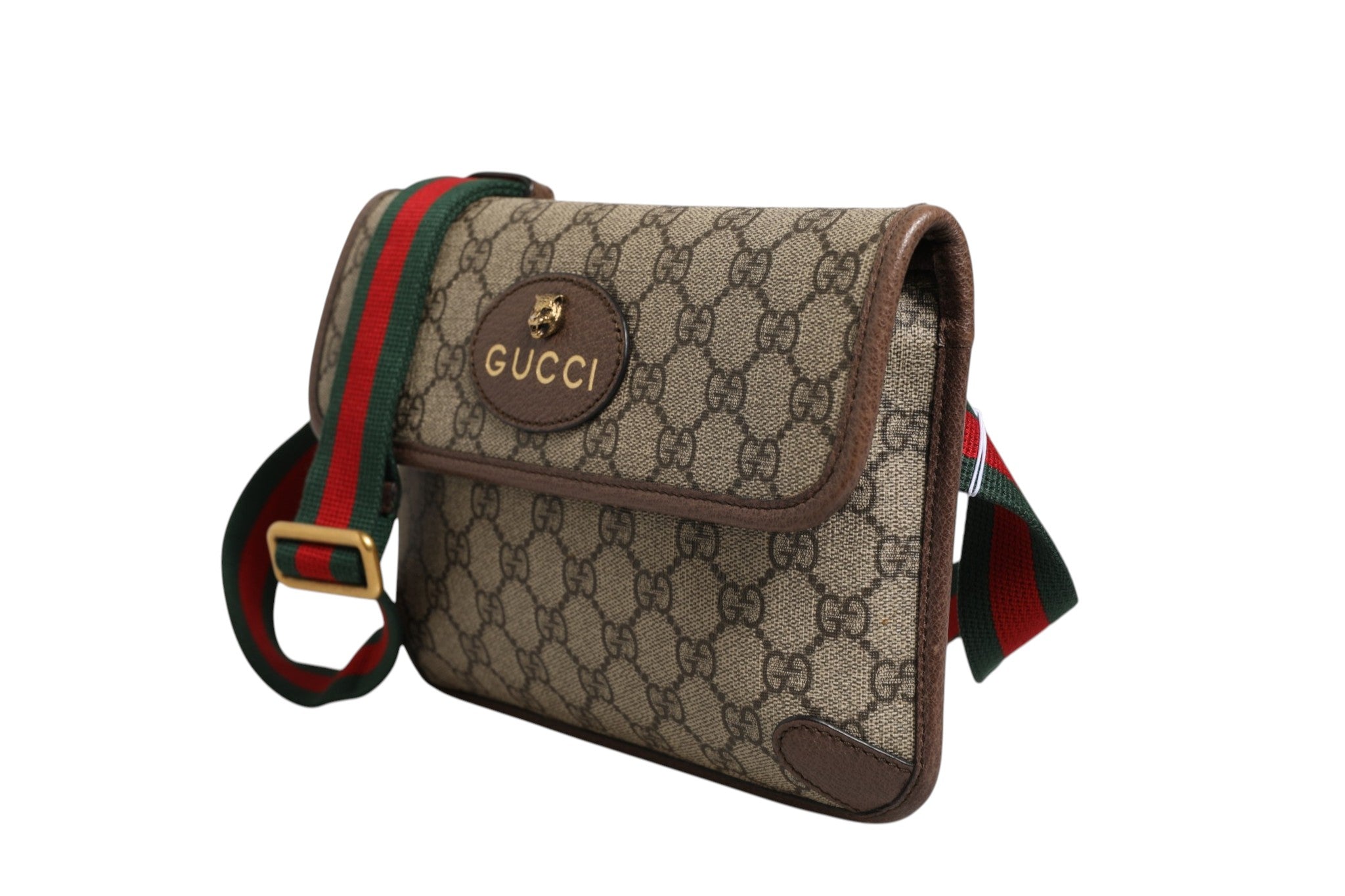 Gucci Supreme Monogram Neo Vintage Web Gürteltasche