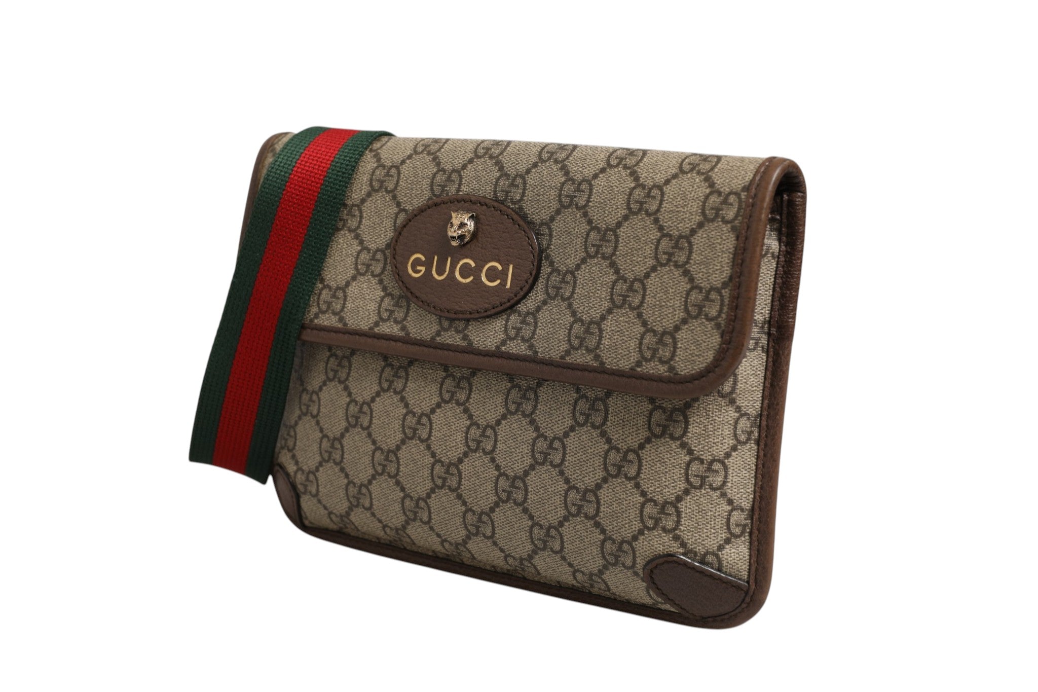 Gucci Supreme Monogram Neo Vintage Gürteltasche Braun