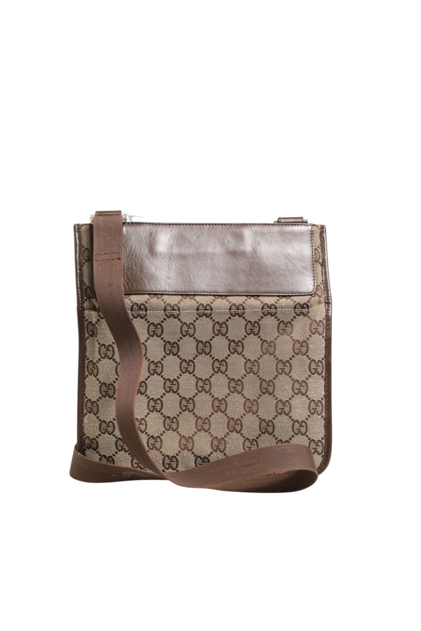 Brown Leather Supreme Shoulder Bag with Minor Wear