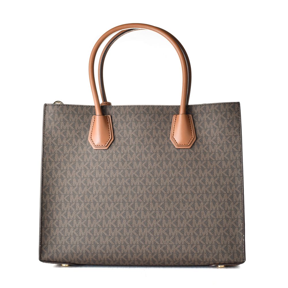 Brown Leather Shoulder Bag by Michael Kors