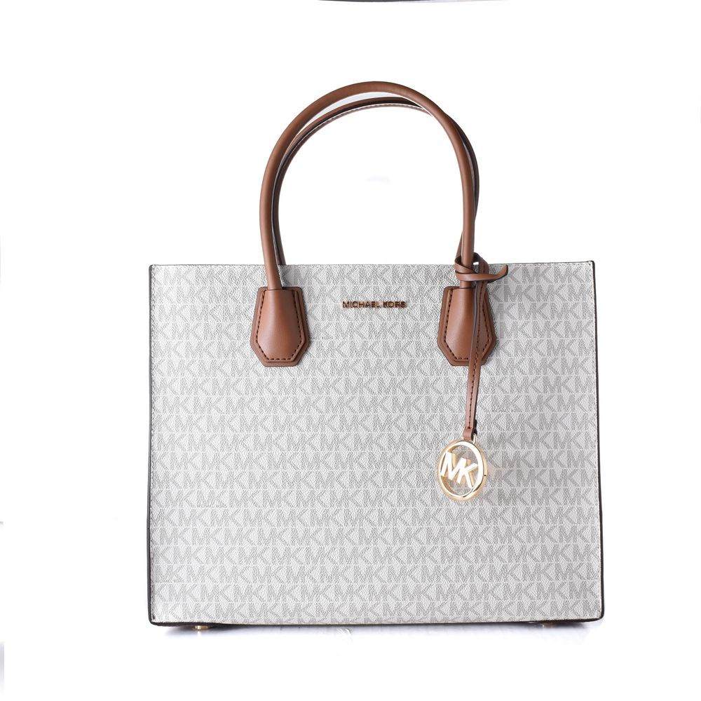 Gray Leather Handbag by Michael Kors