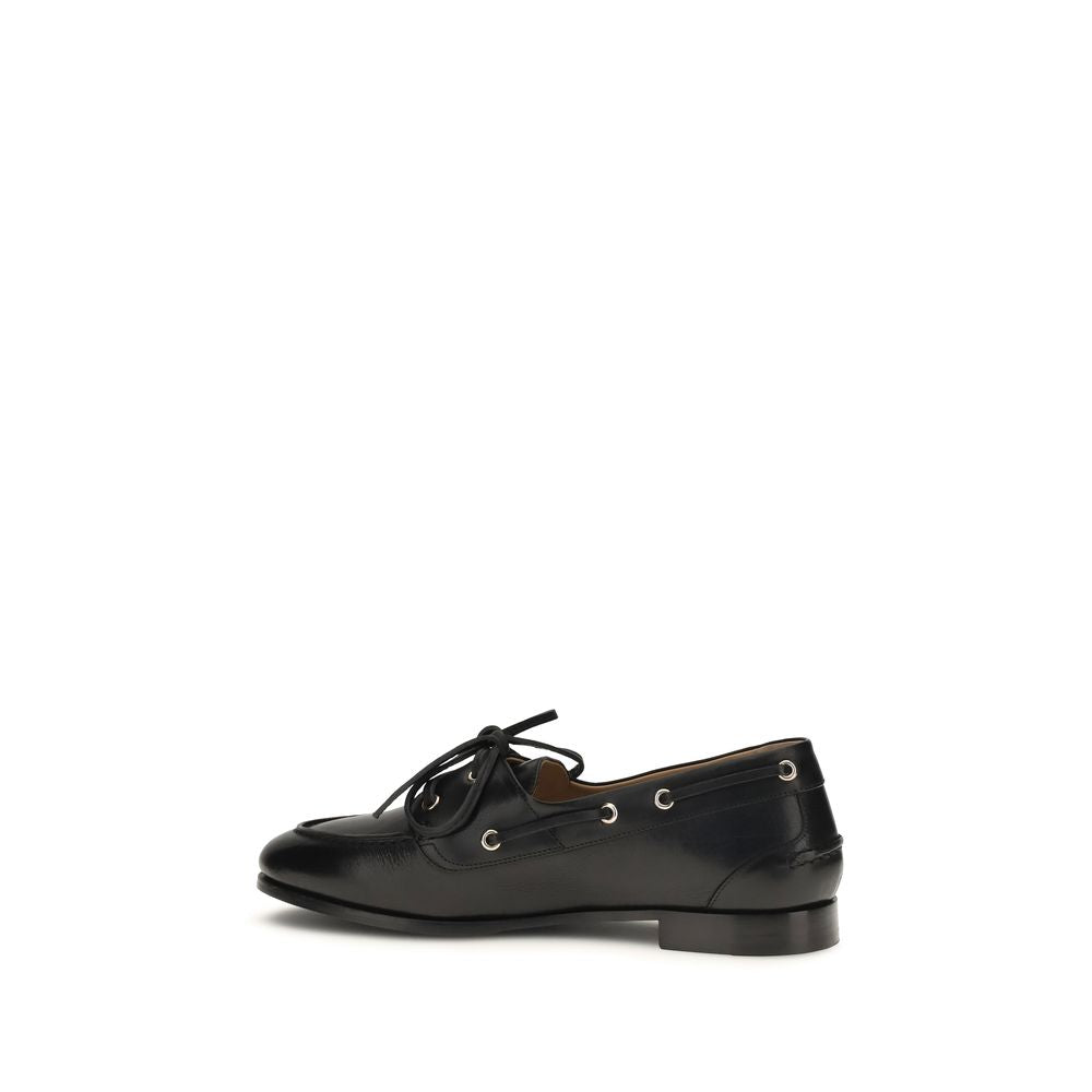Mocassins à enfiler en cuir de veau noir Bally (Bos Taurus)