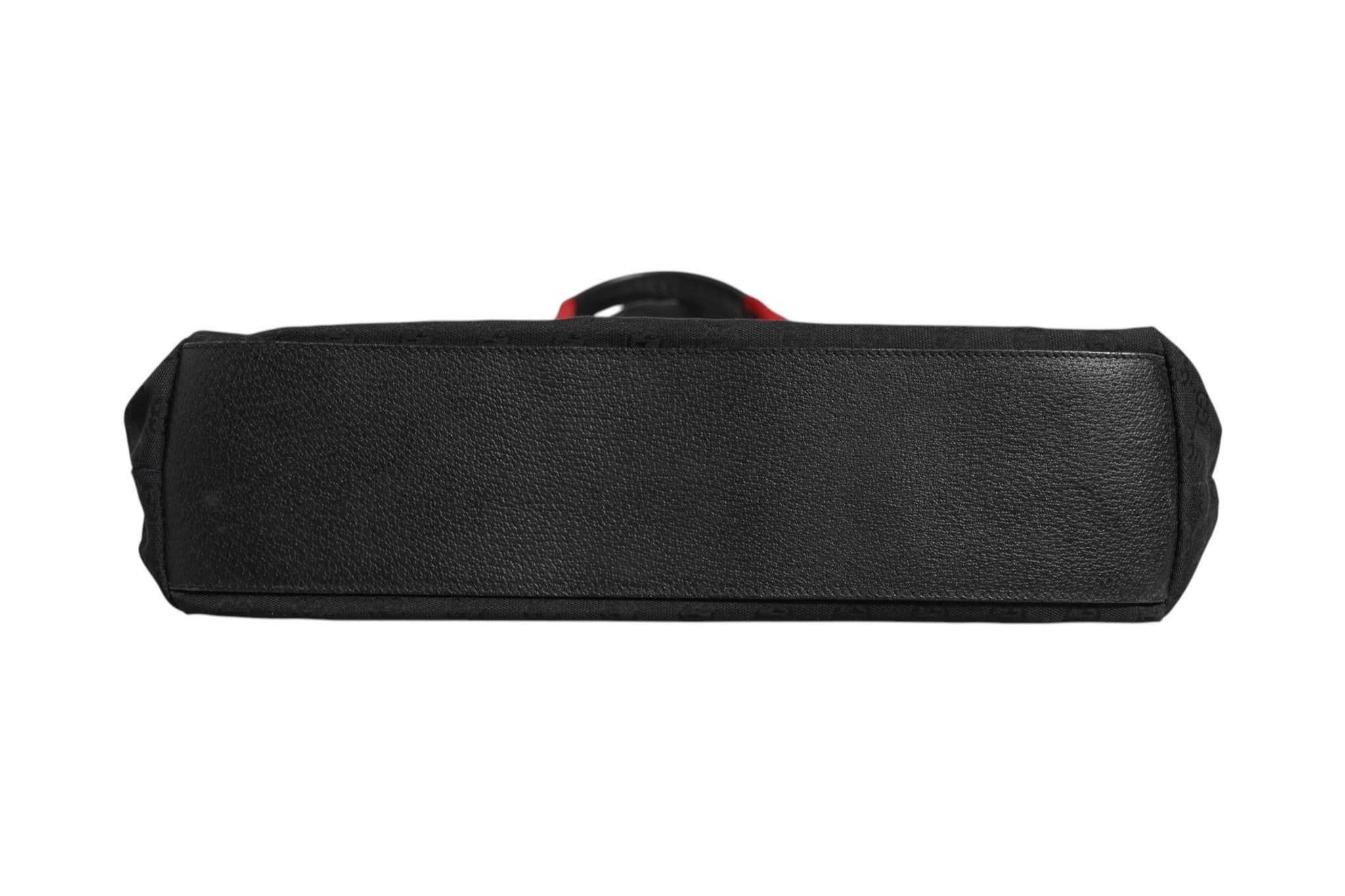 Black Leather GG Canvas Sherry Line Mothers Bag