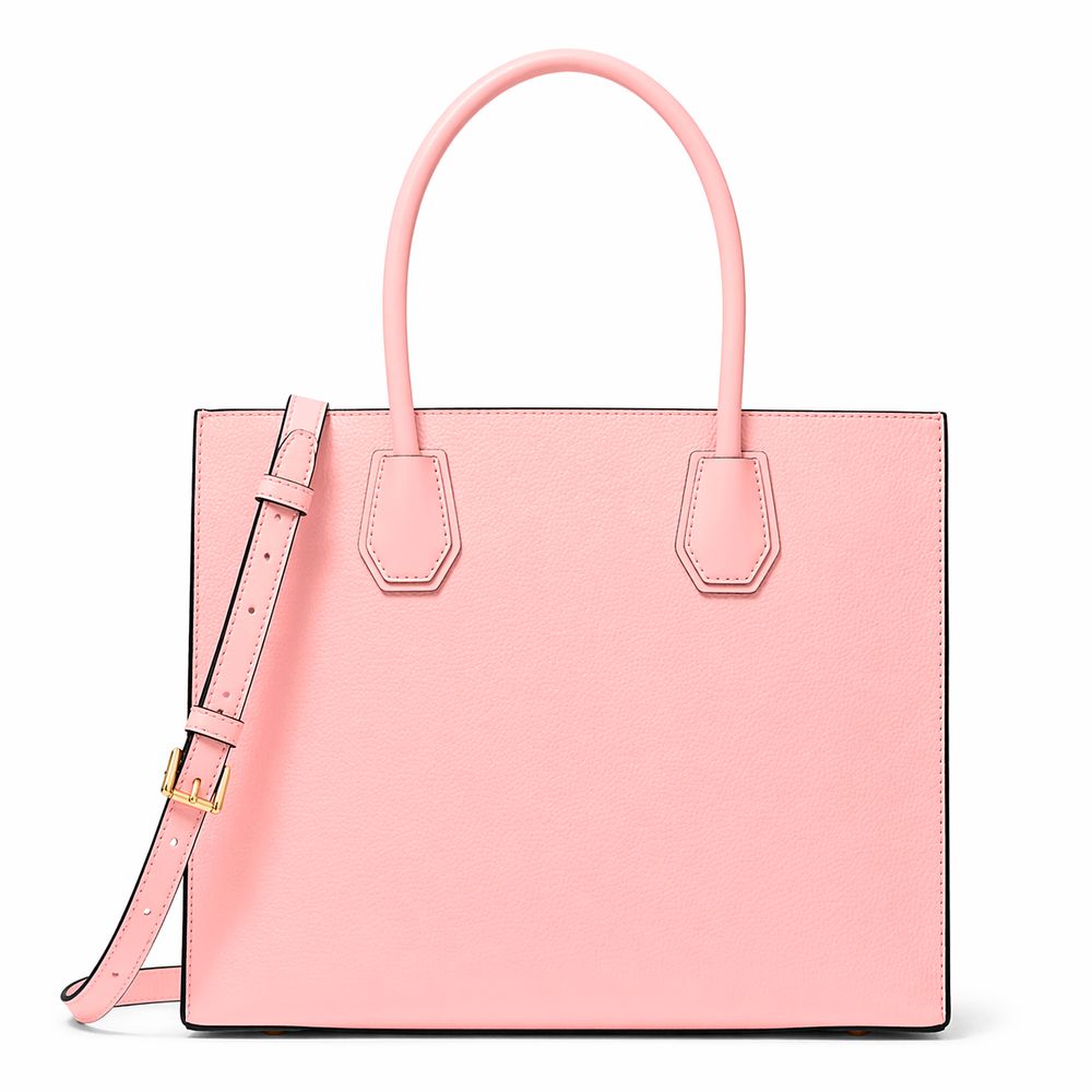 Pink Fur Handbag with Multicolor Accents