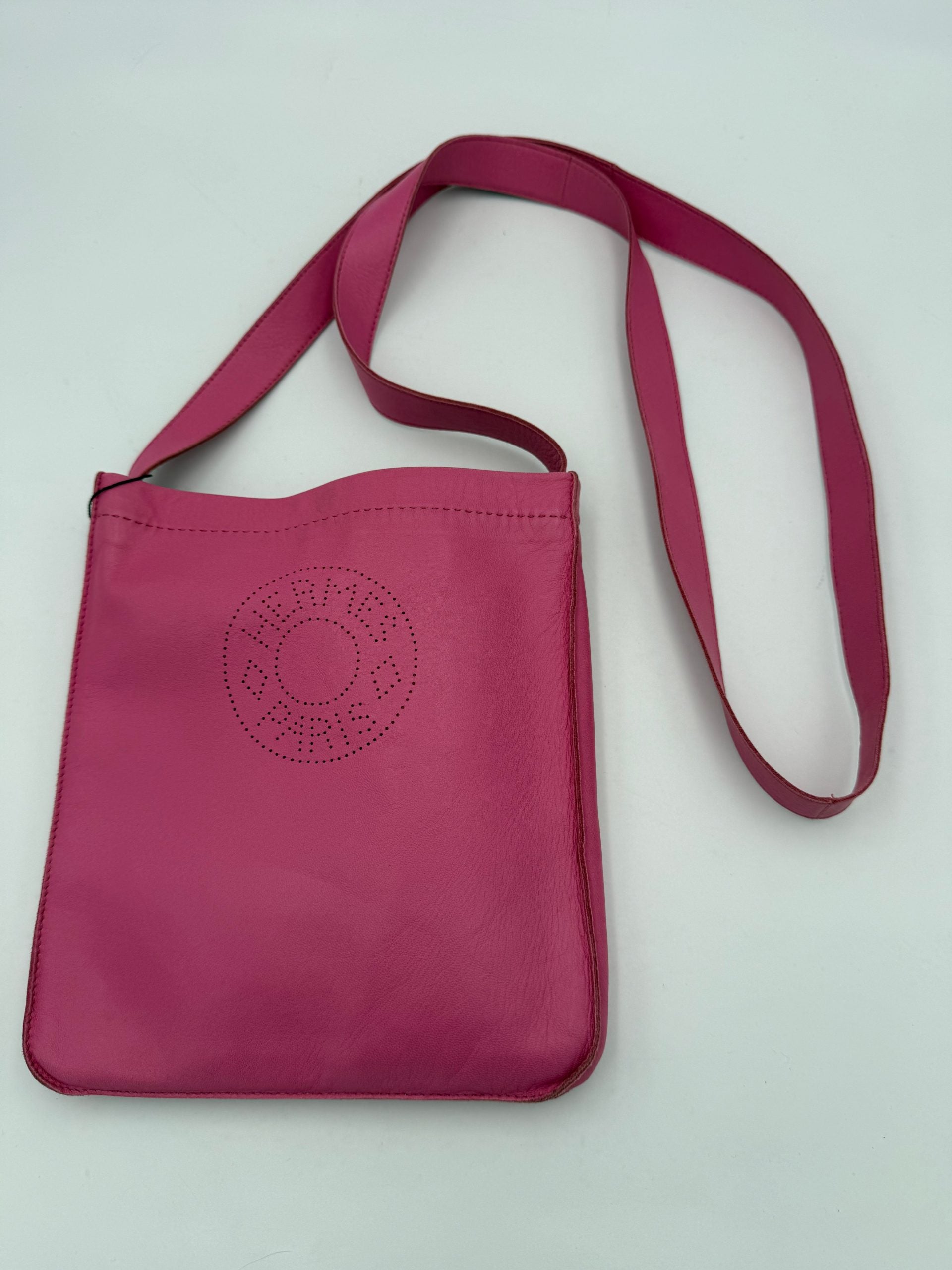 Hermès Silver Pink Clou de Selle Leather Handbag