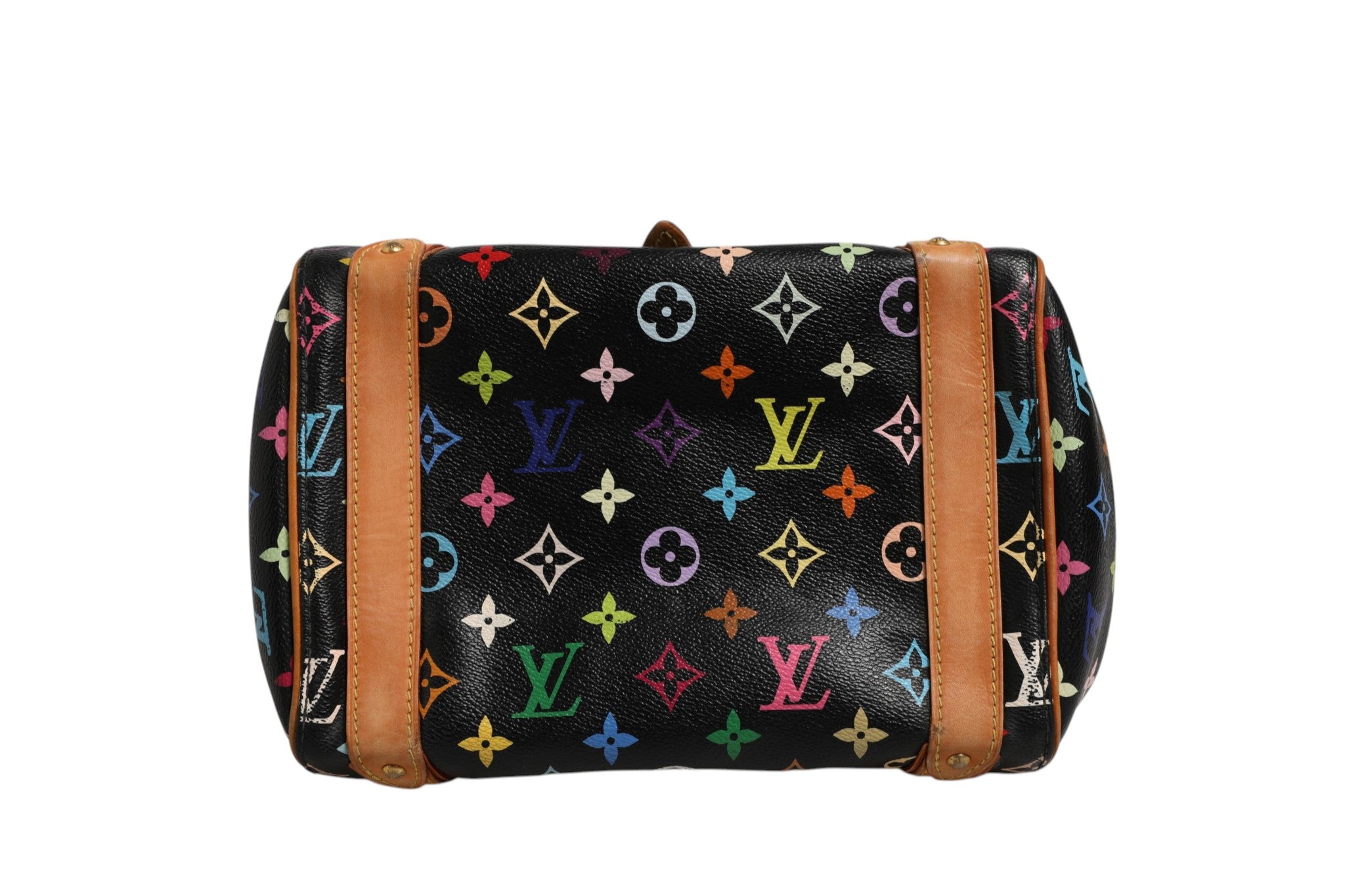 Louis Vuitton Black Monogram Multicolor Canvas Priscilla Handbag