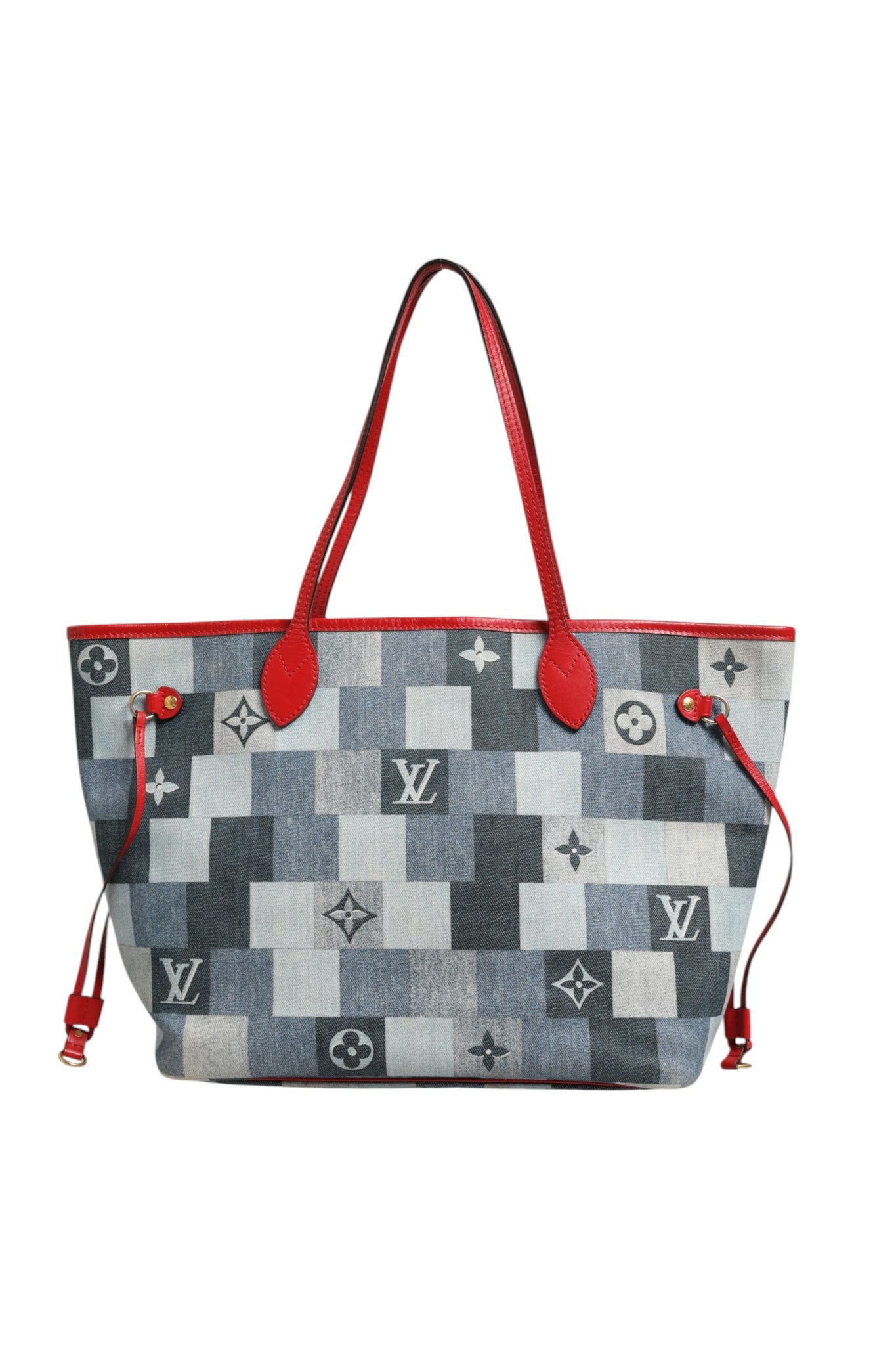 Jeans-Einkaufstasche mit Monogramm-Patchwork