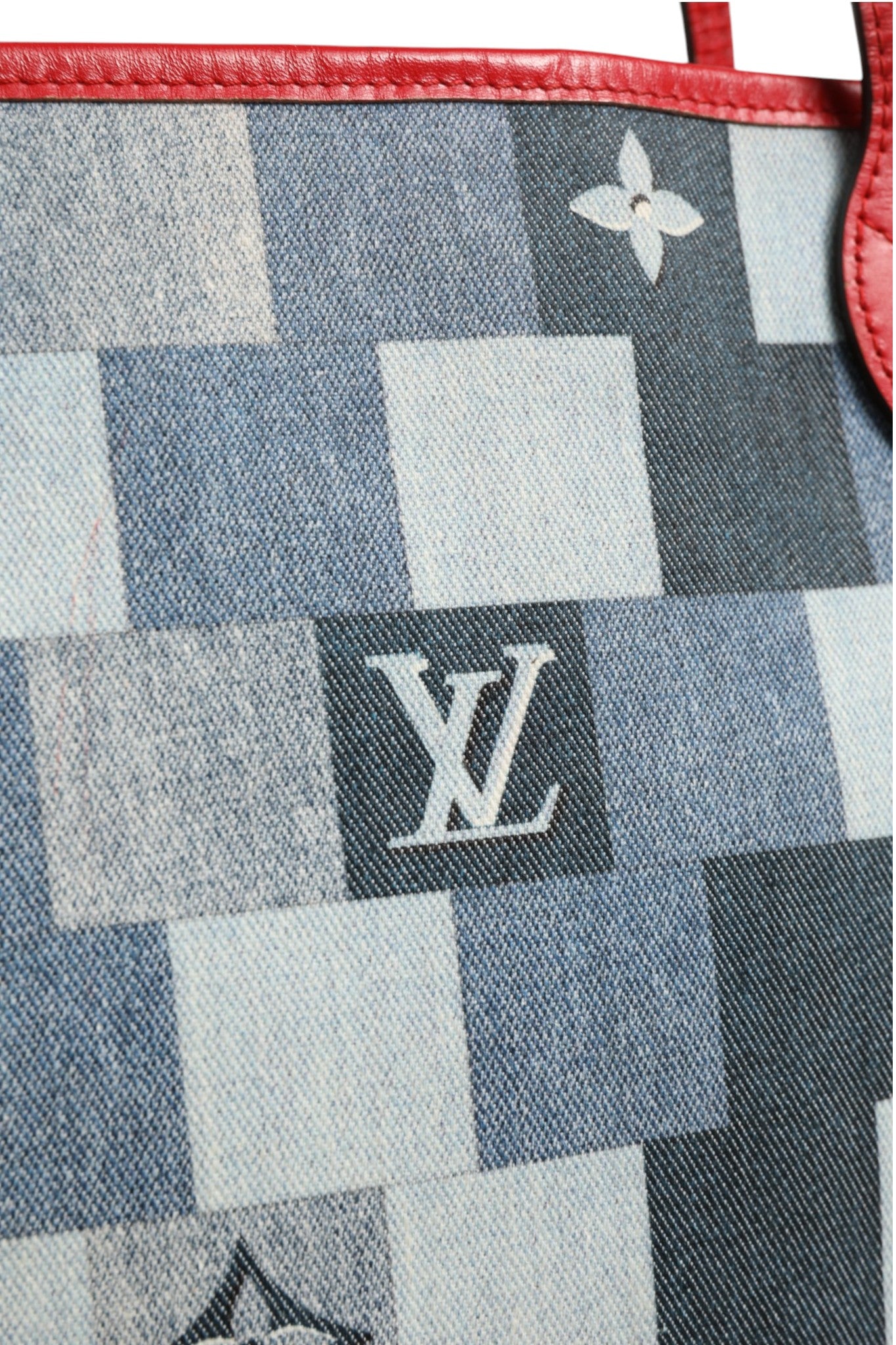 Jeans-Einkaufstasche mit Monogramm-Patchwork