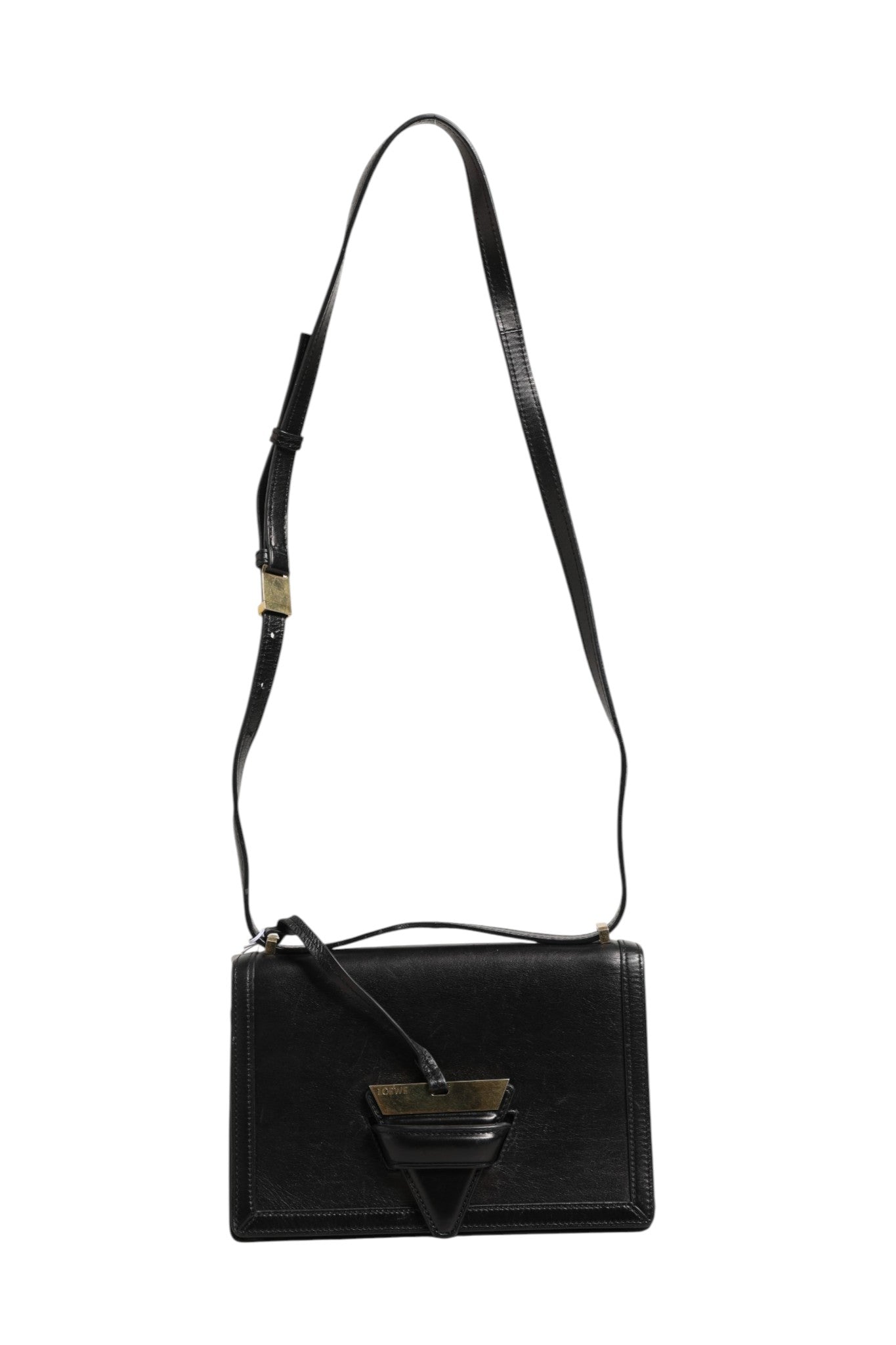 Sac à bandoulière en cuir moyen Loewe Barcelona