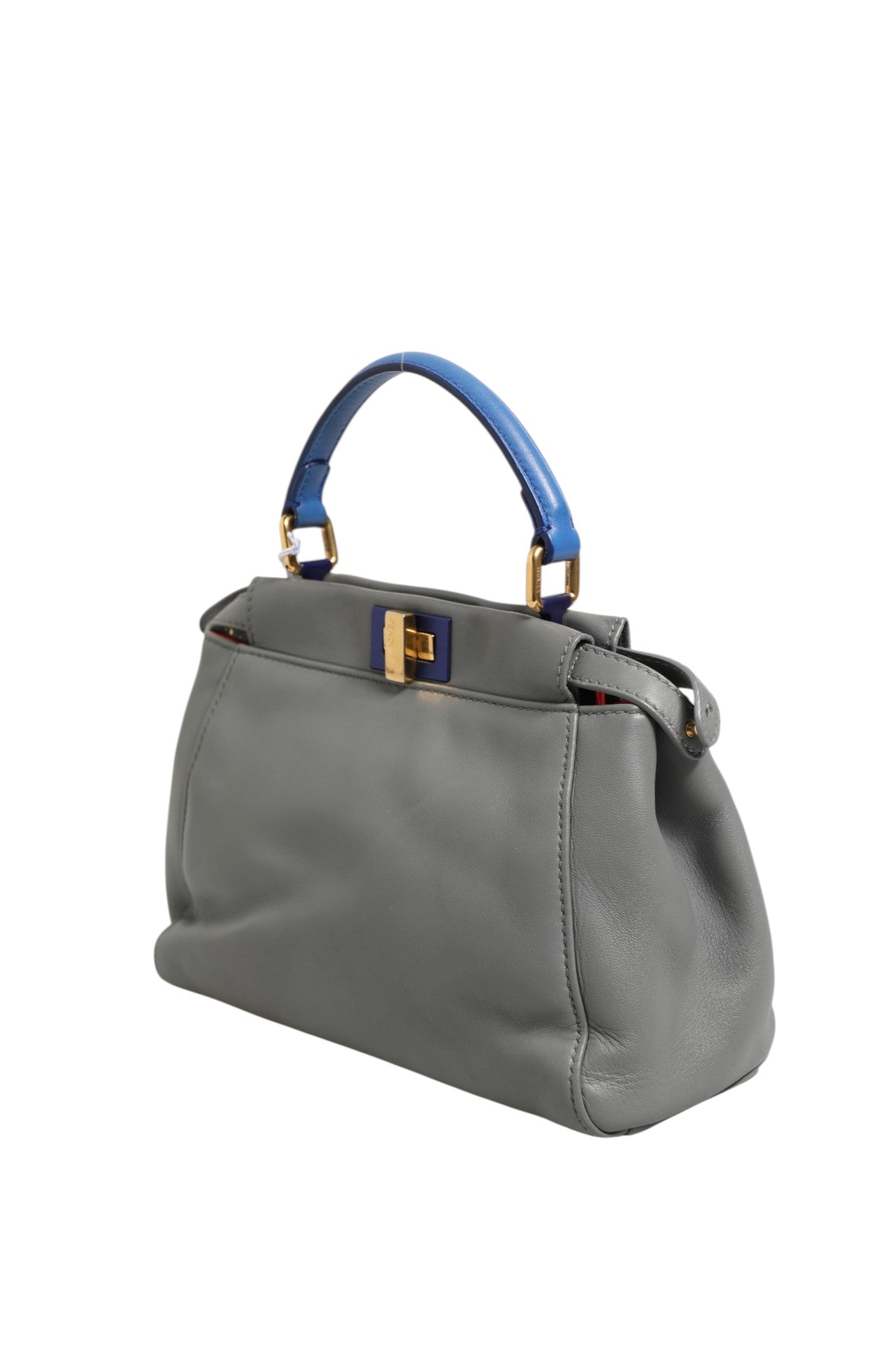 Fendi Mini Peekaboo Blue Grey