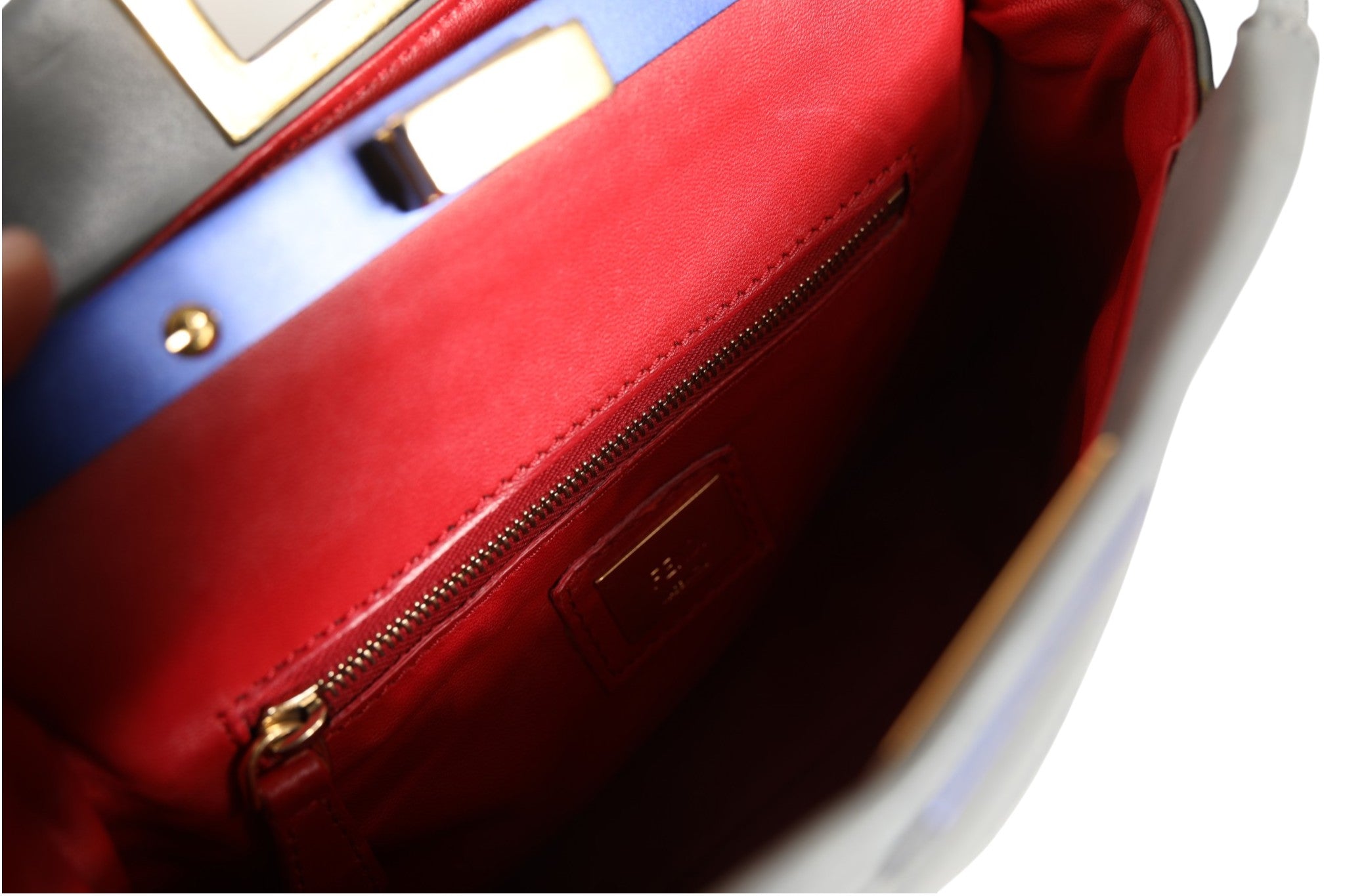 Fendi Mini Peekaboo Blue Grey