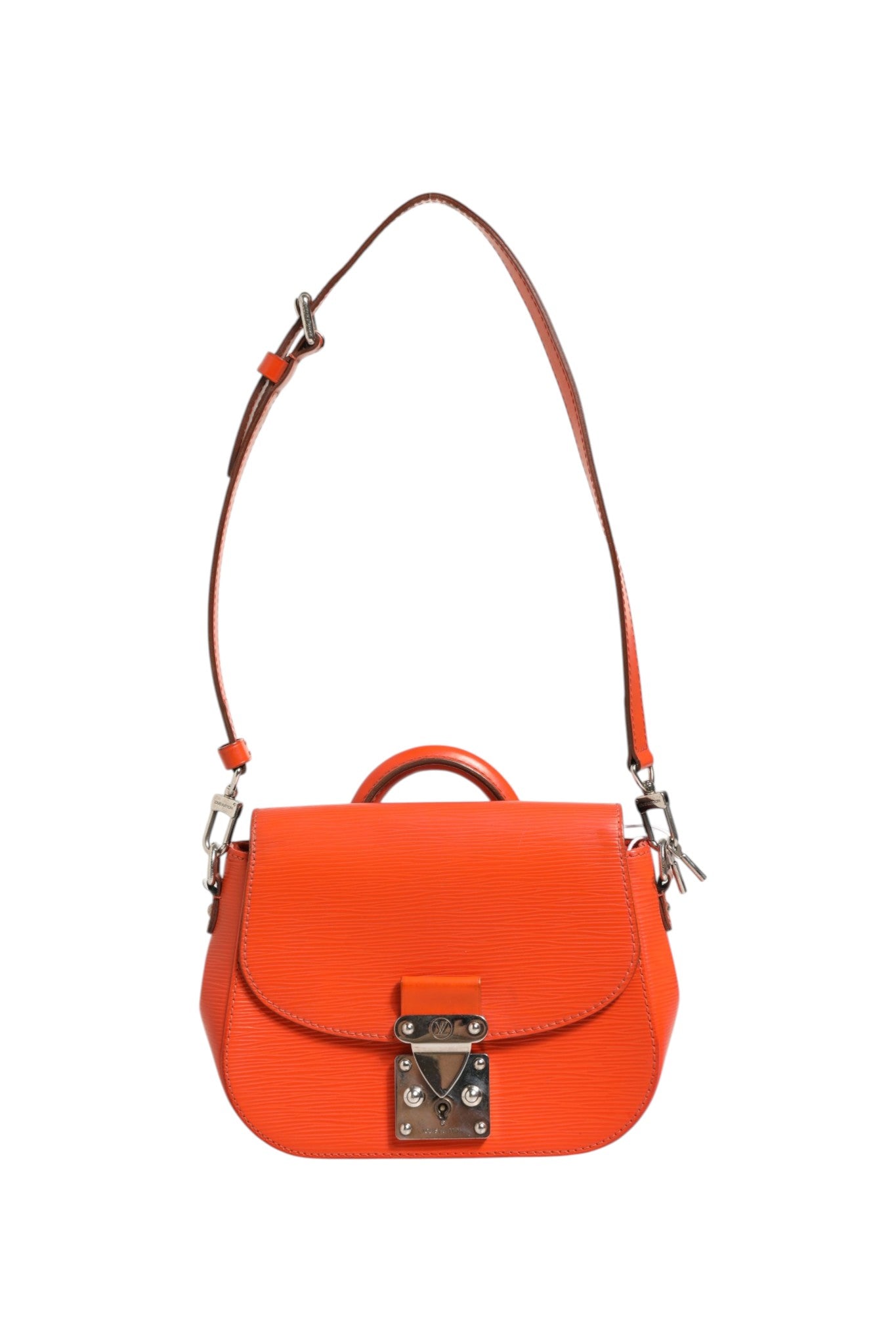 Orange Leather Eden PM Bag with Strap
