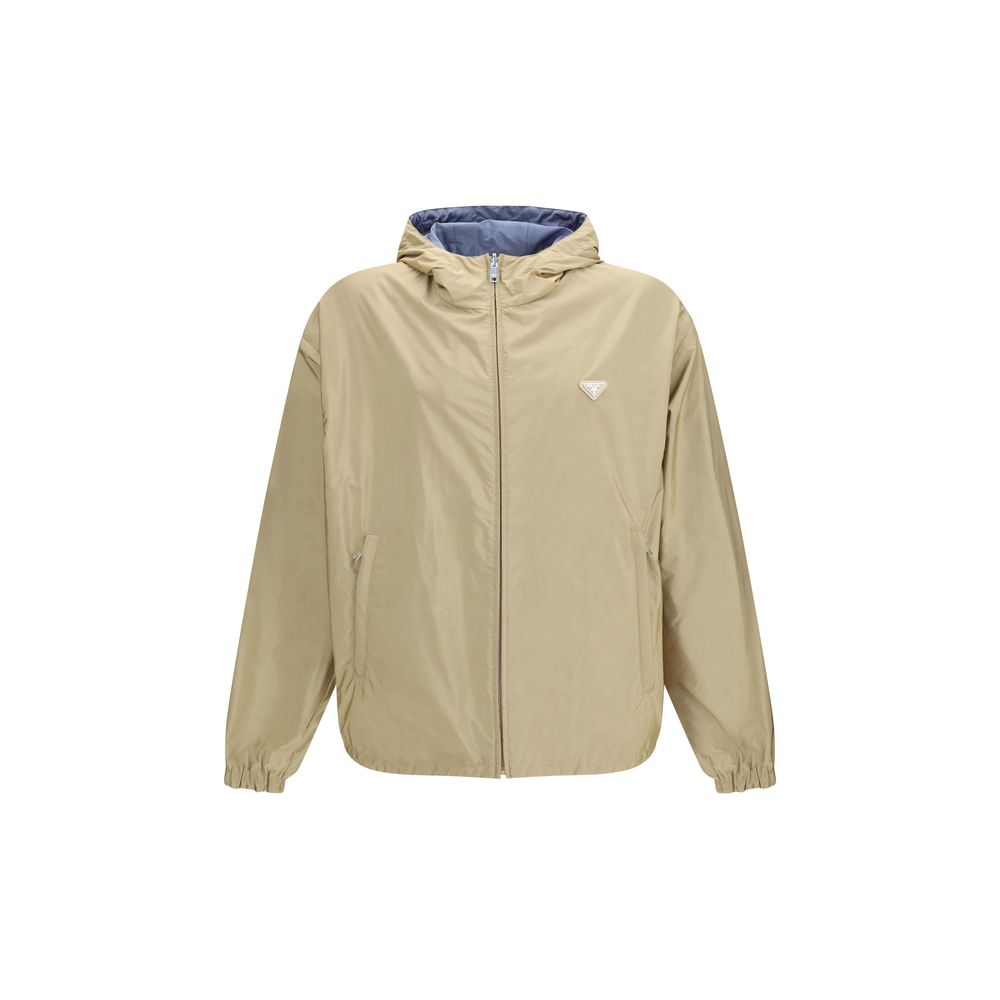 Beige Wendeweste aus Synthetik