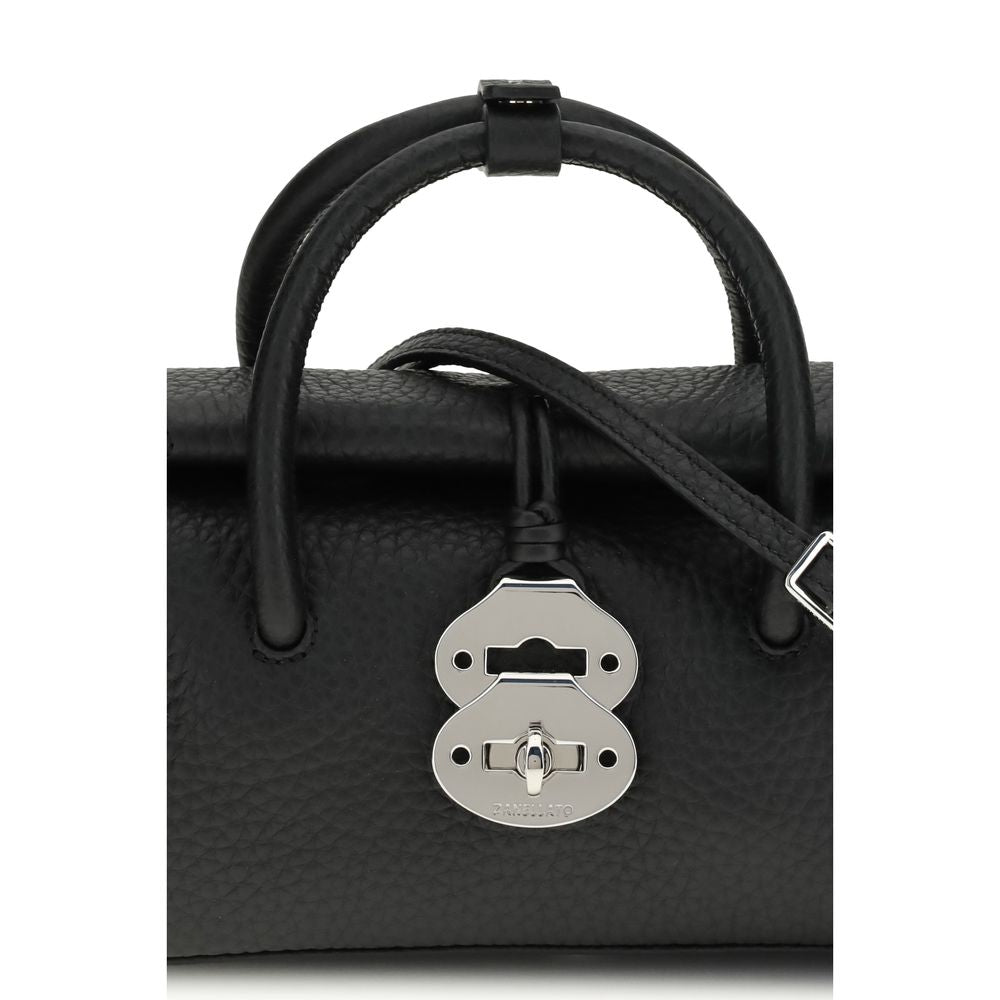 Schwarze Leder-Handtasche „Dotta Centauro Baby“
