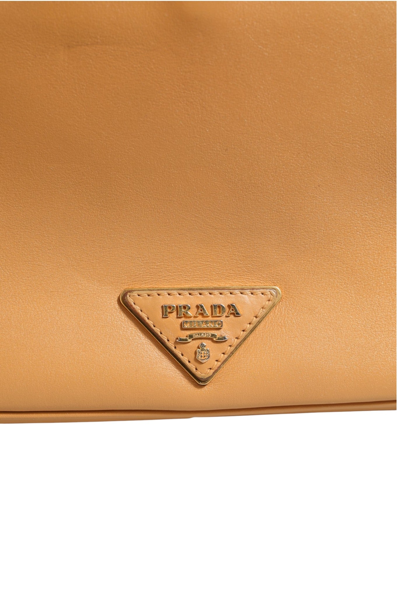 Beige Sidonie Leather Shoulder Bag Pebble Texture