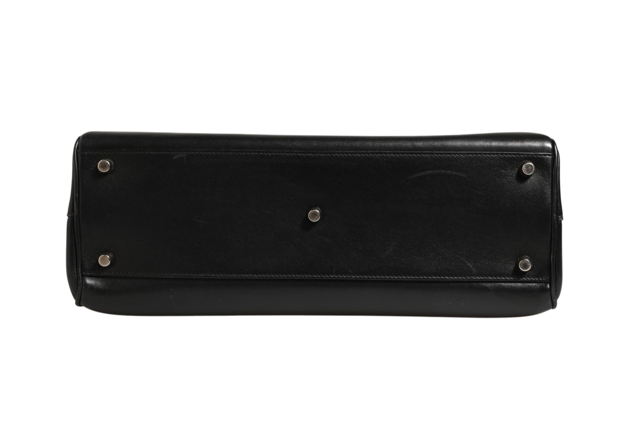 Black Leather Zumi Medium Top Handle Bag