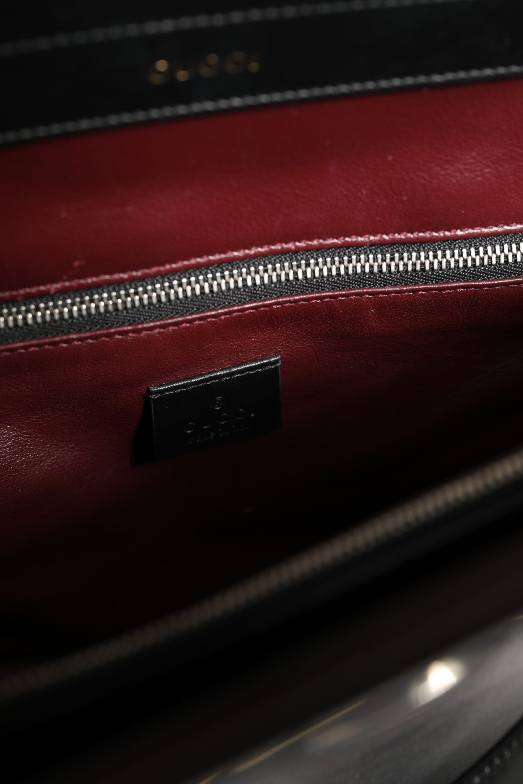 Black Leather Zumi Medium Top Handle Bag