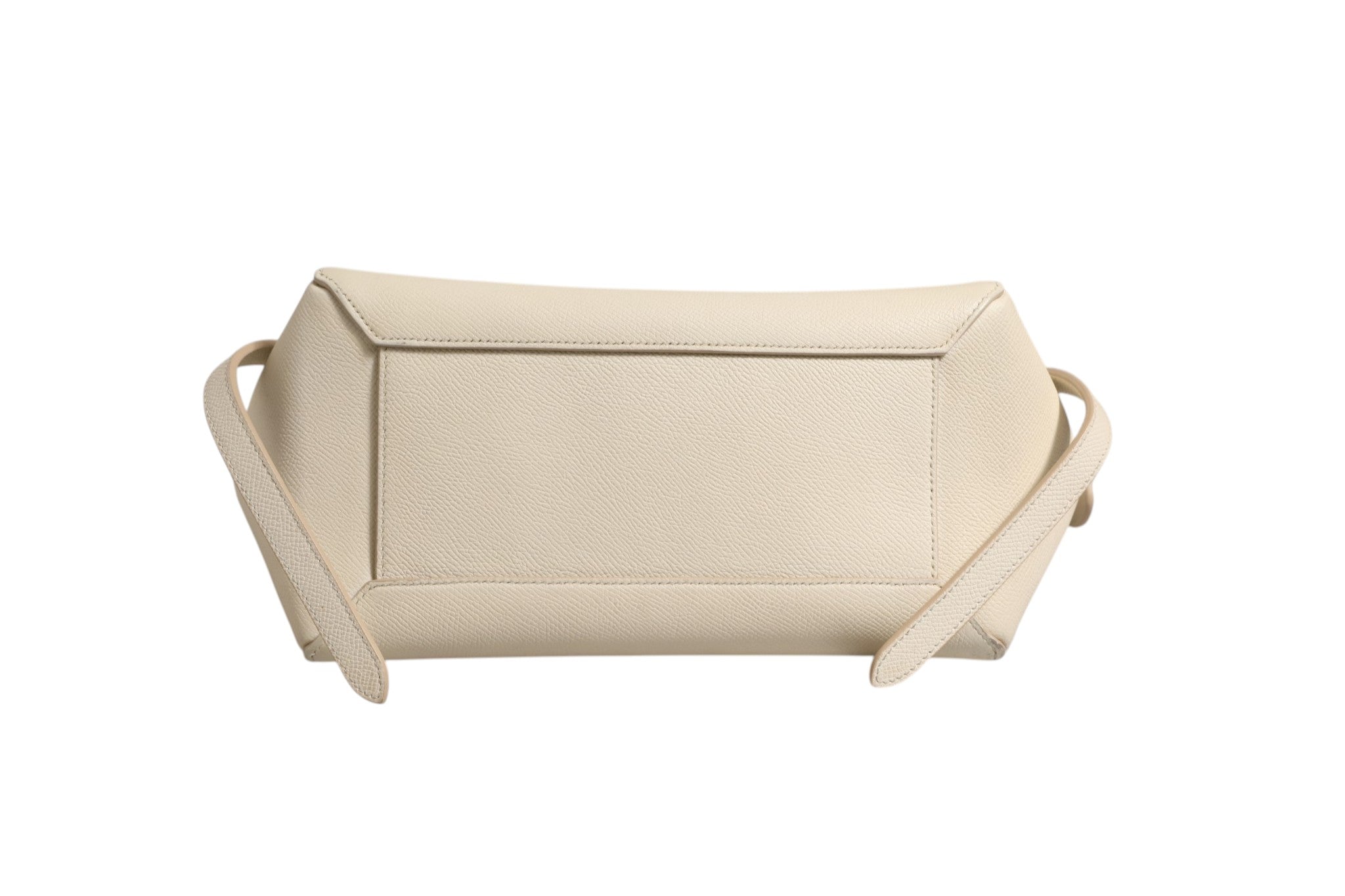Chalk Leather Nano Belt Bag with Strap