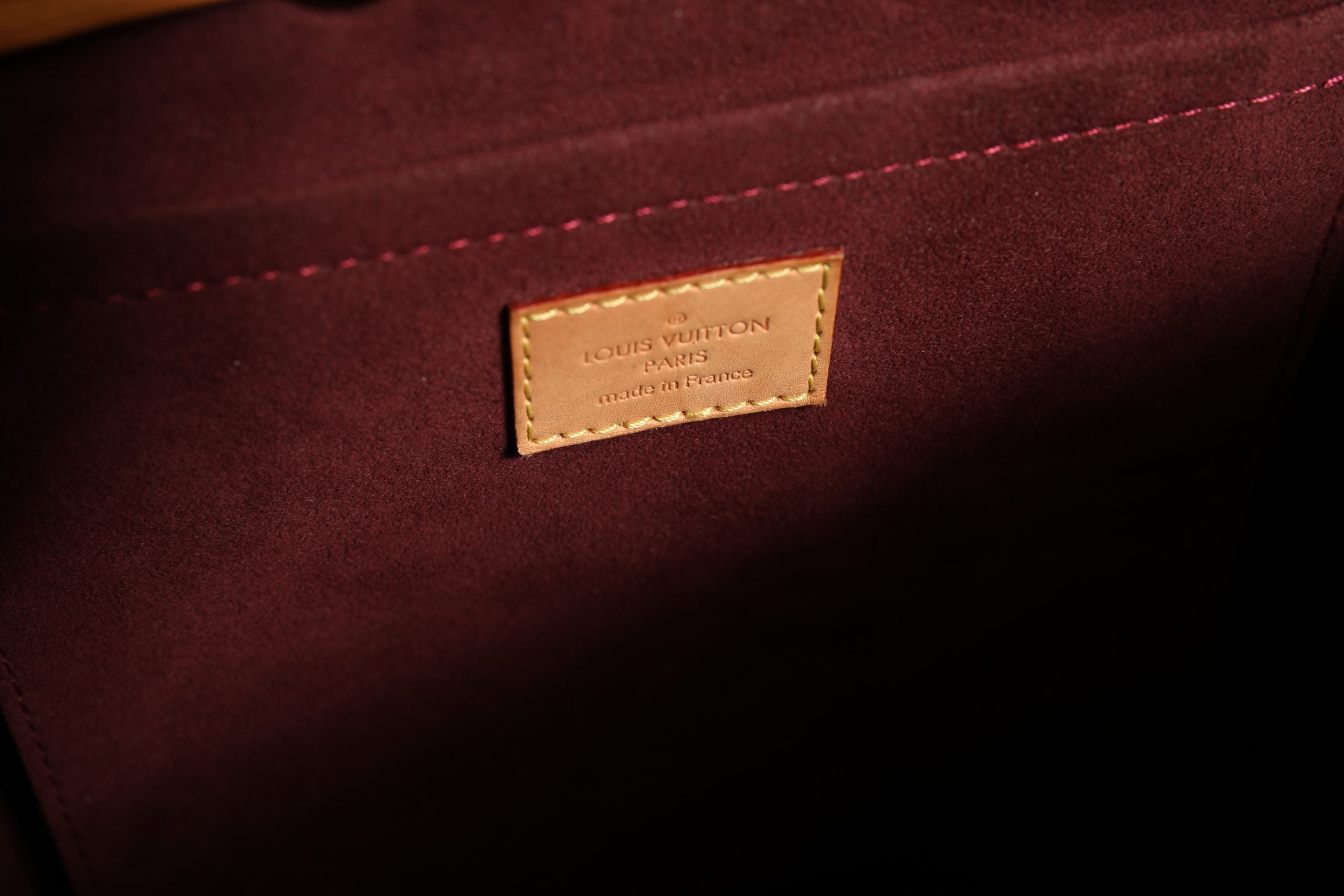Monogram Leather Montsouris Canvas Backpack