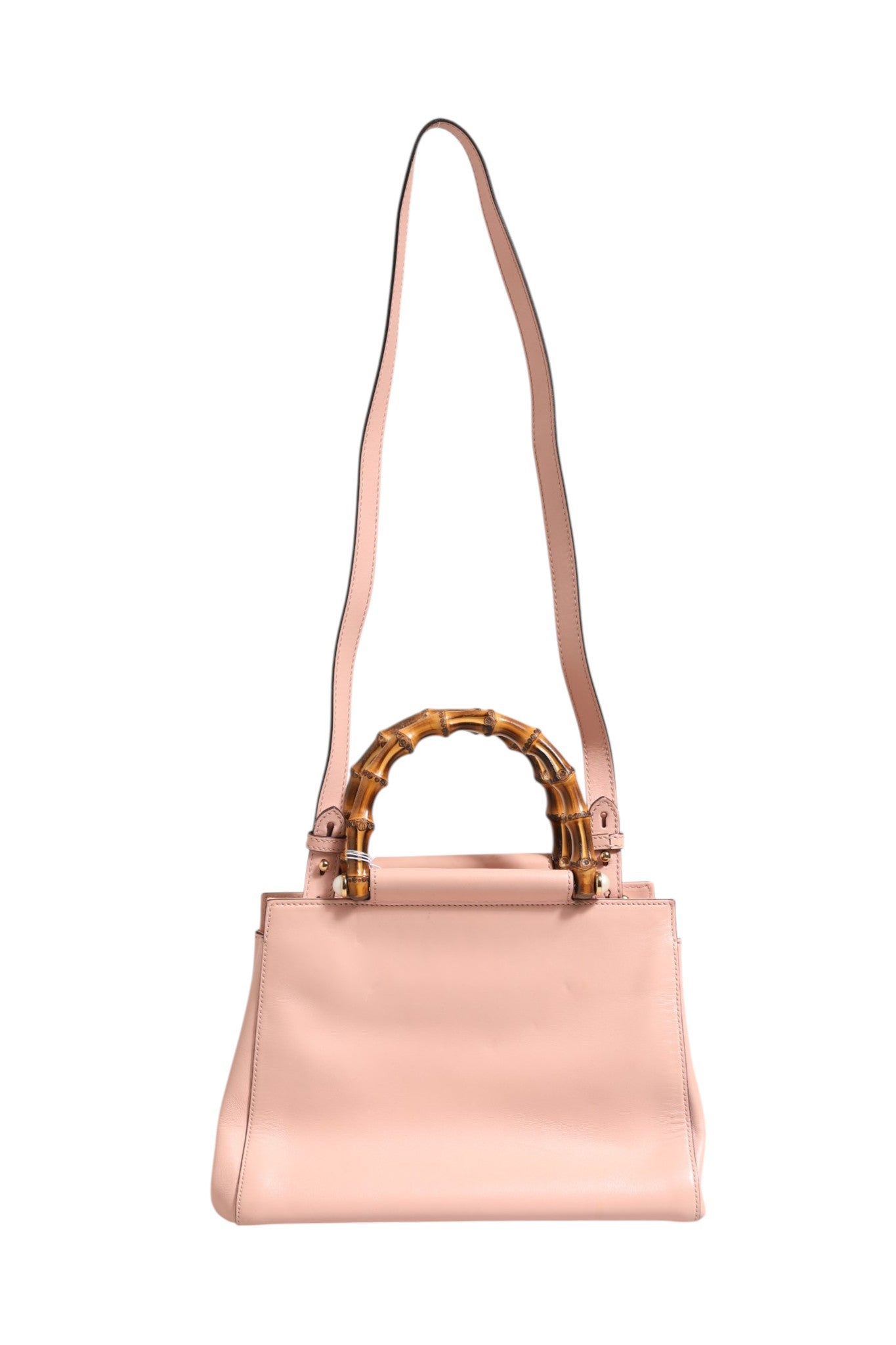 Gucci Rosa-weißes Kalbsleder Nymphaea Top Handle Bag Klein