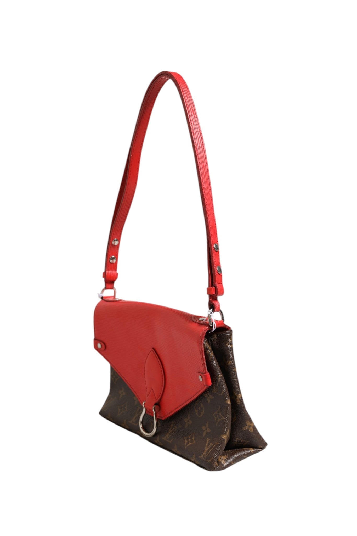 Louis Vuitton Saint Michel Monogram Epi Shoulder Bag Coquelicot