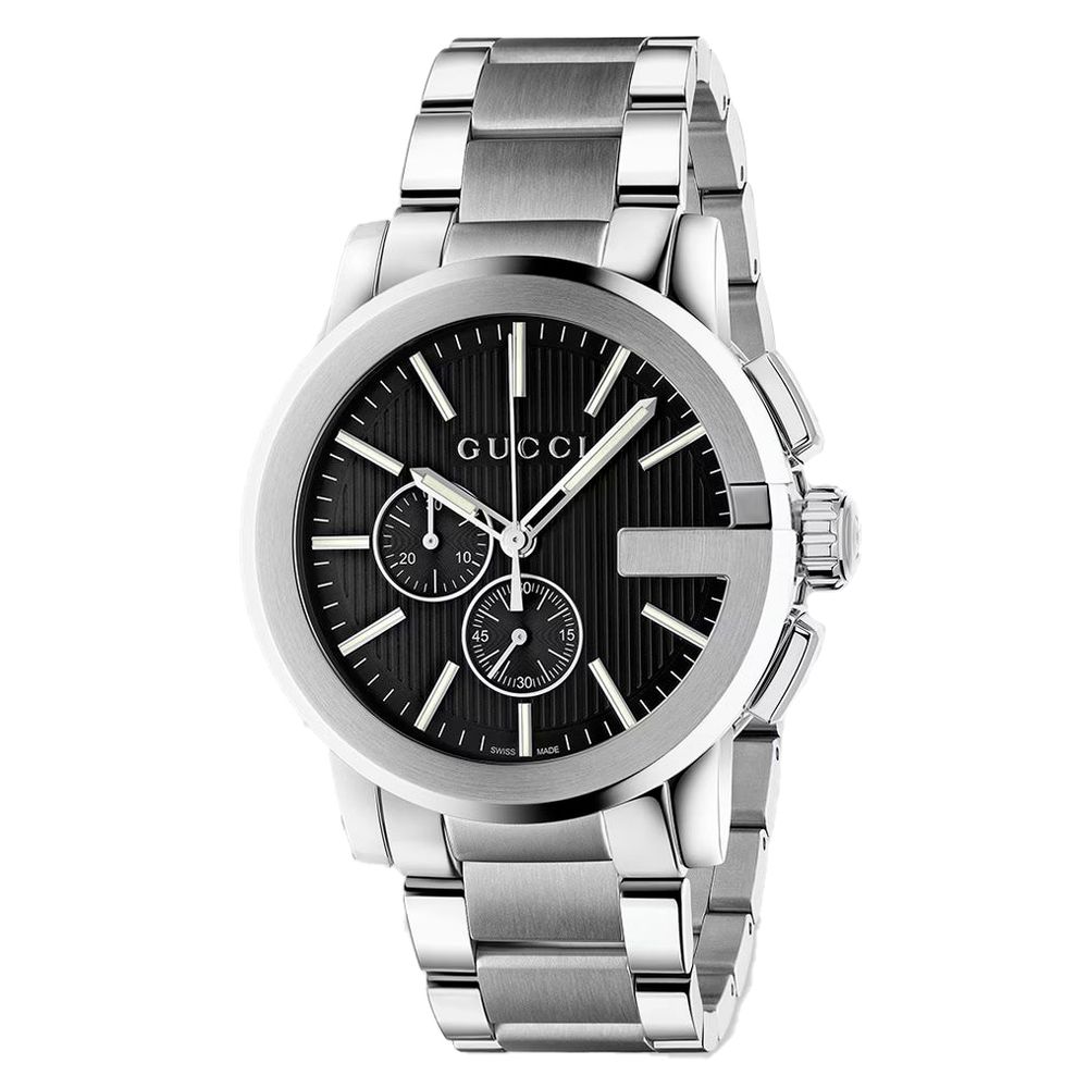 Gray Stainless Steel Dress Watch with Sapphire Glass