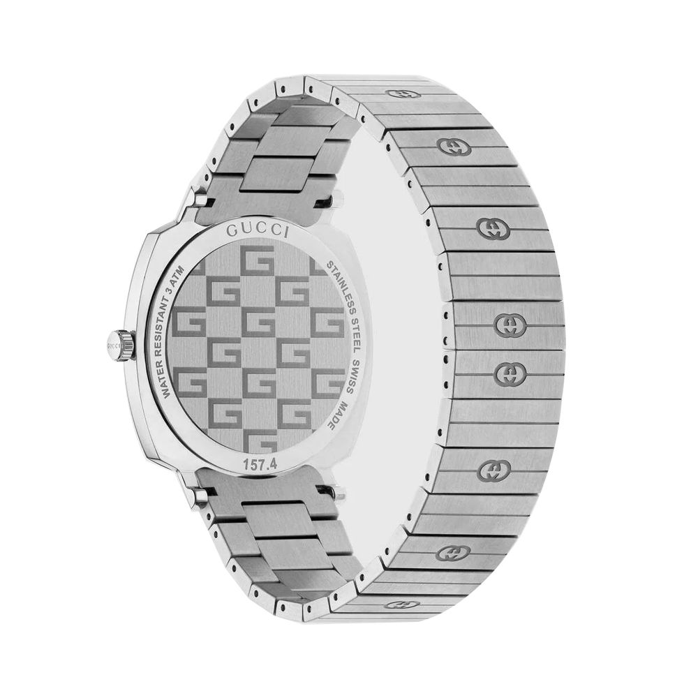 Gray Dress Watch with Stainless Steel Design