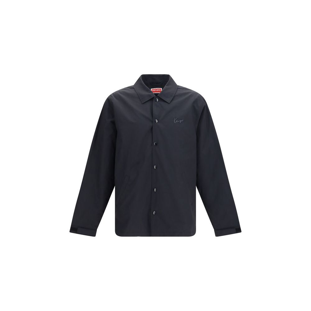 Schwarze Coach-Jacke aus Baumwolle und Synthetik von Kenzo