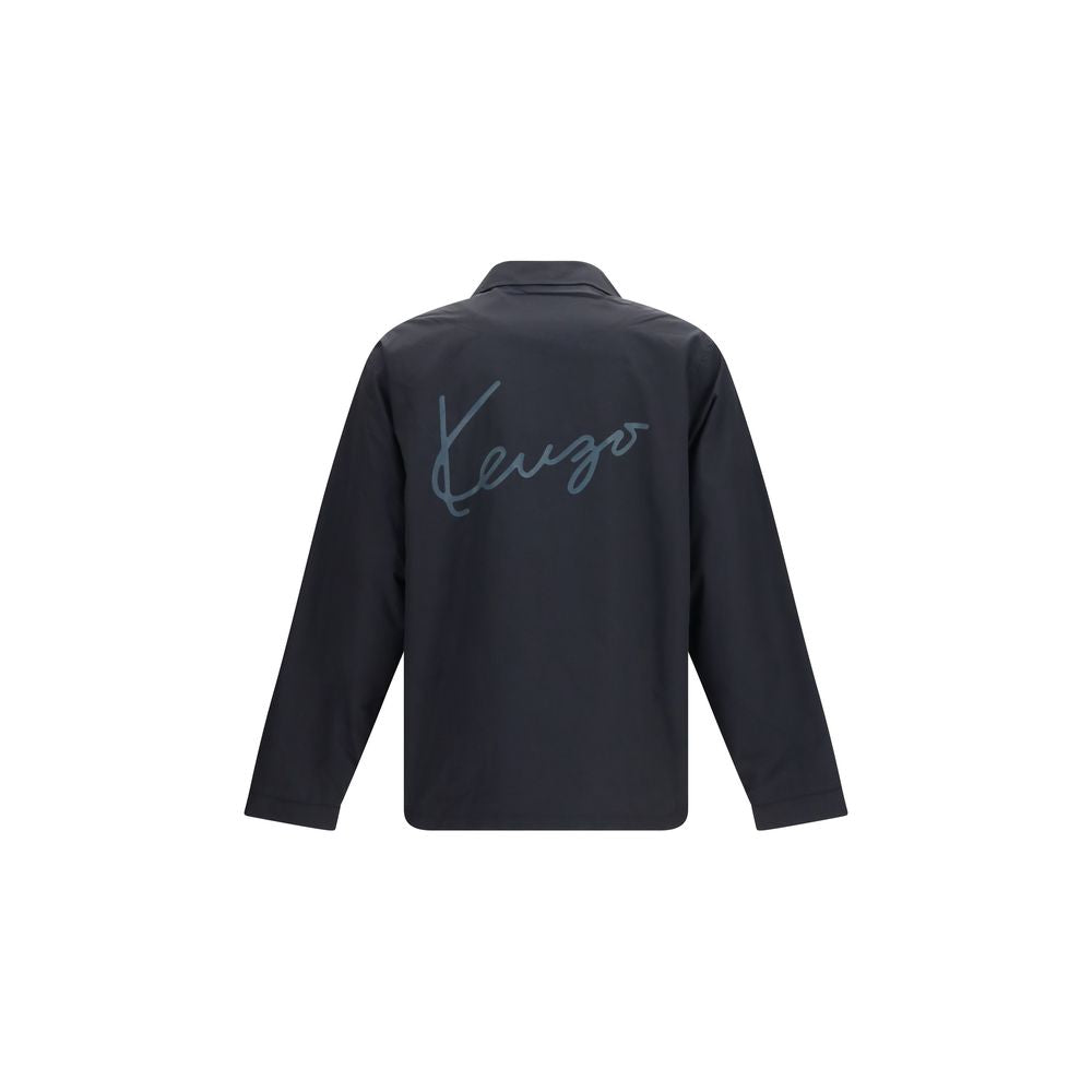 Schwarze Coach-Jacke aus Baumwolle und Synthetik von Kenzo