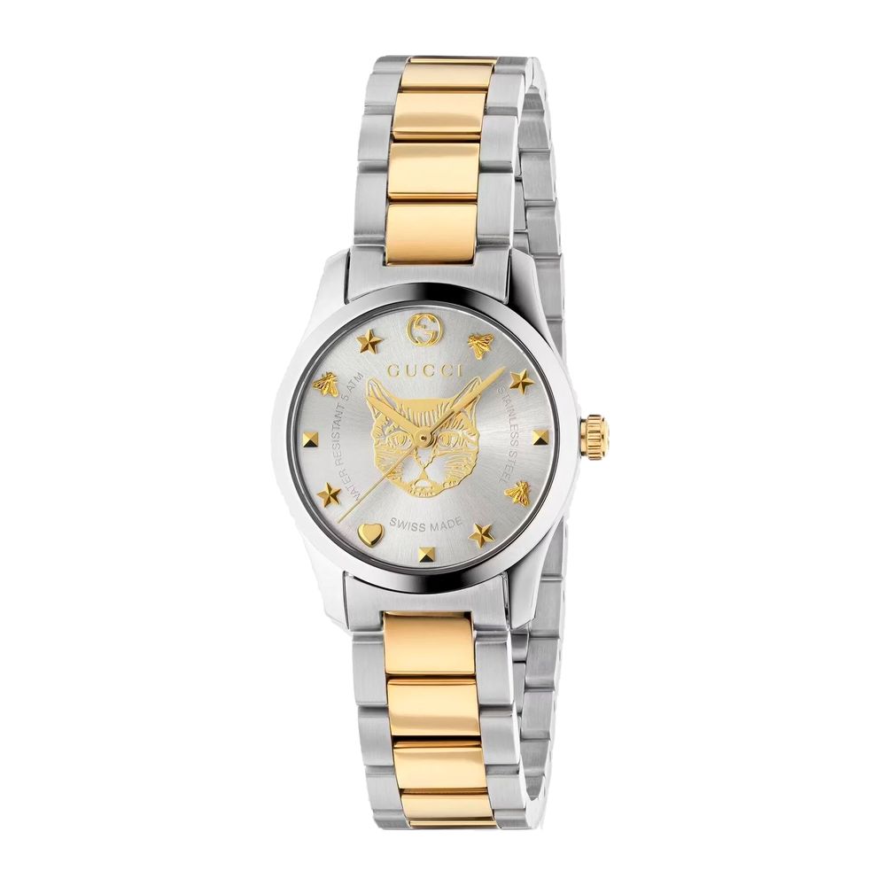 Gold Dress Watch with Grey Dial