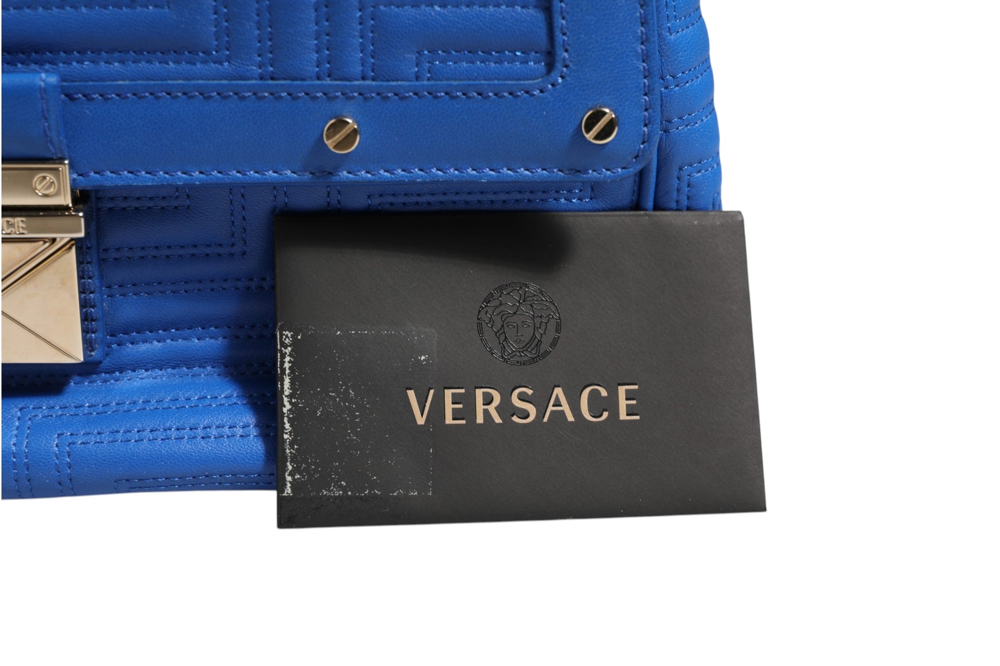 Versace Couture Quilted Leather Shoulder Bag