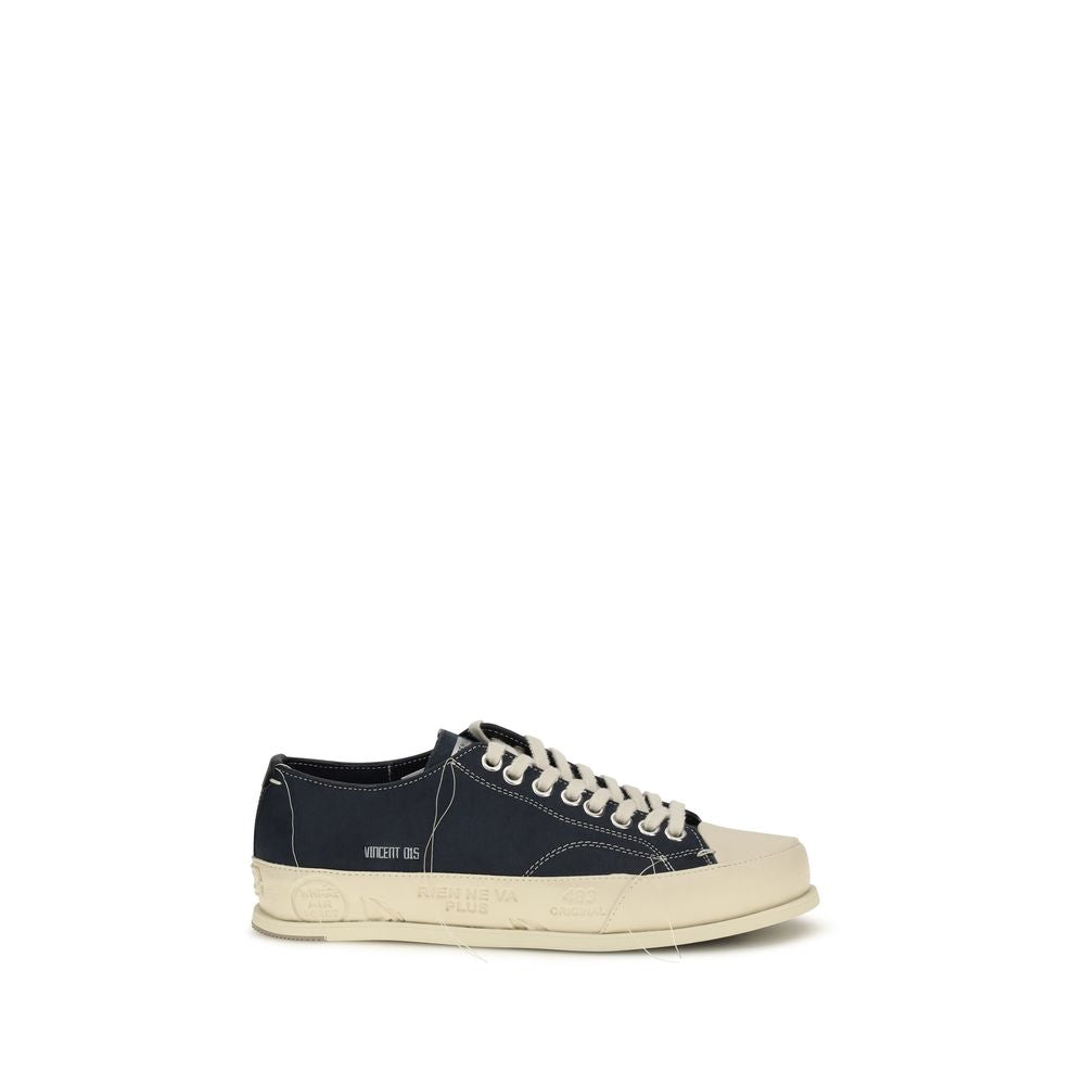 Blaue Leder-Low-Top-Sneaker von Premiata Vince 015
