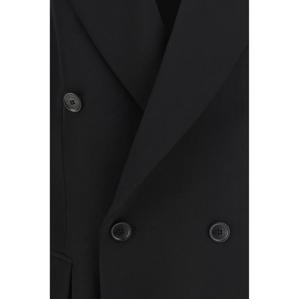 Balenciaga Schwarzer Blazer aus Schafschurwolle
