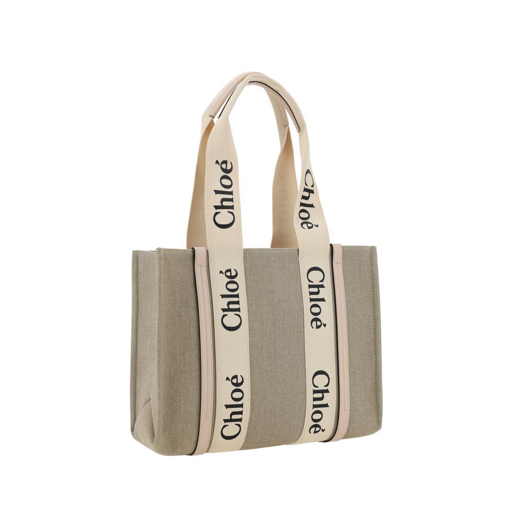 Chloé Handtasche aus beigem Leinen