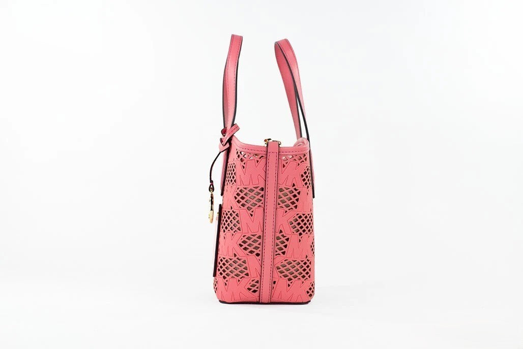 Tea Rose Leather Tote Messenger Bag 2-in-1 by Michael Kors