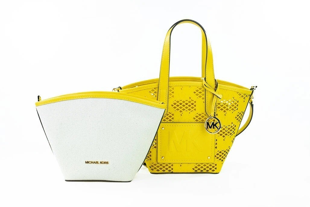 Daffodil Leather Tote Messenger Bag 2-in-1 by Michael Kors