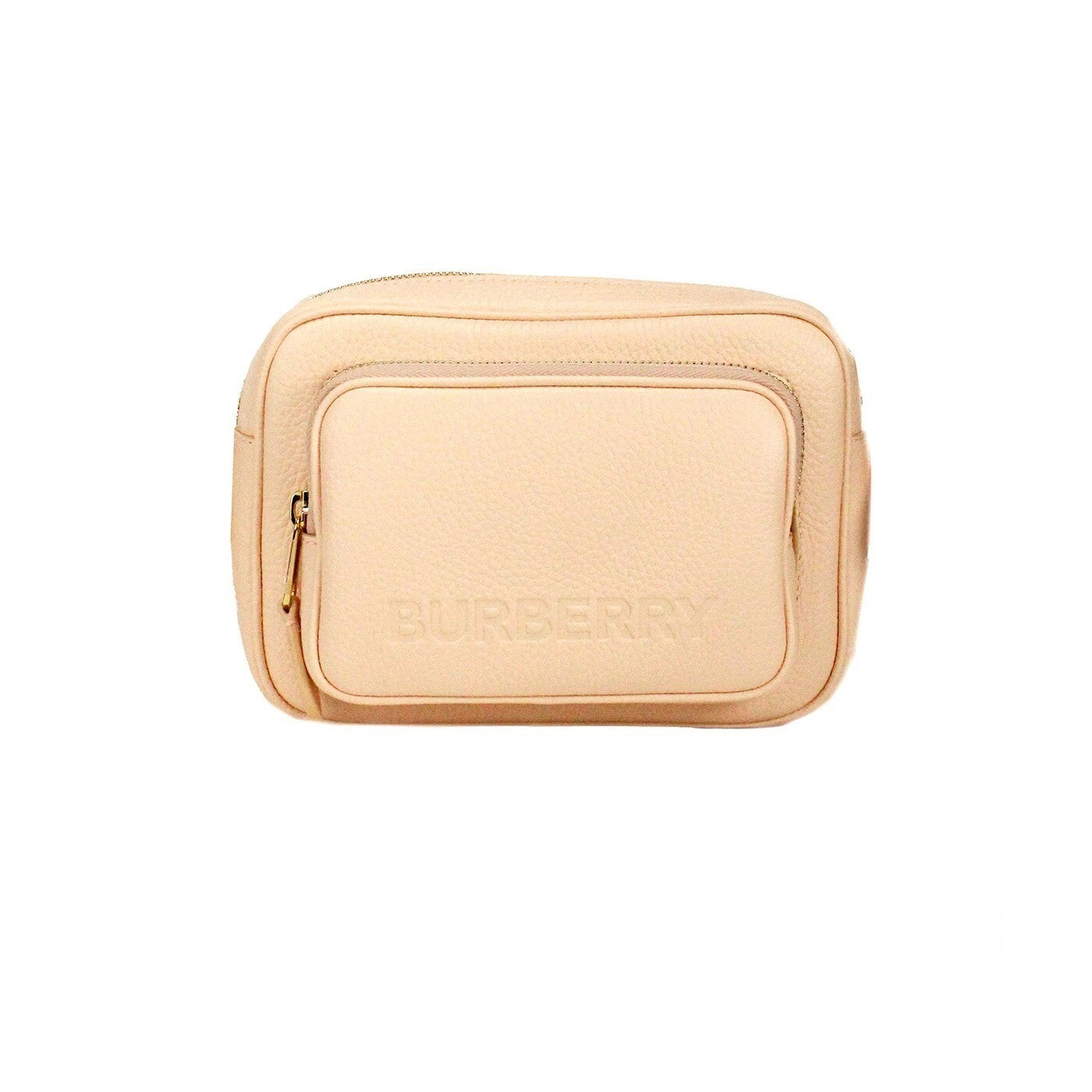 Peach Pink Leather Camera Crossbody Bag by Burberry