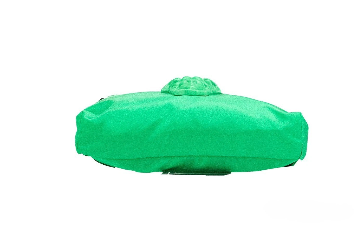 Leuchtend grüne synthetische Versace Gürteltasche mit matter Medusa