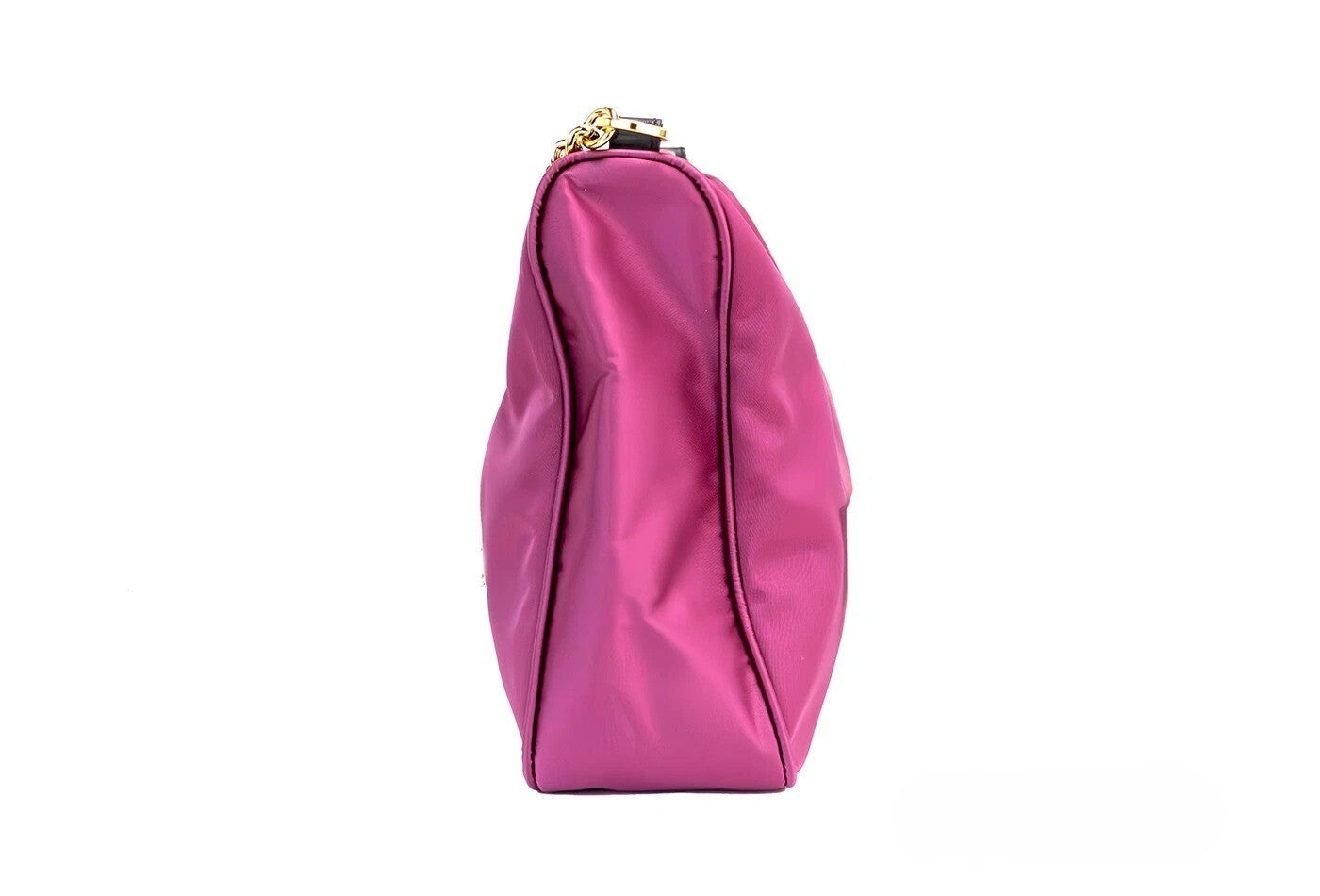 Burgundy Leather Crossbody Bag with Medusa Pendant by Versace