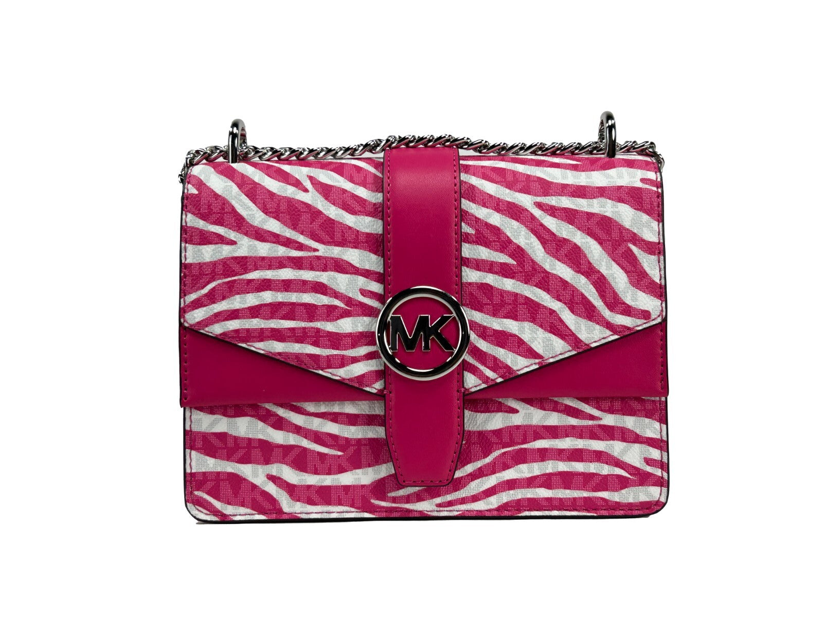Dragon Fruit Leather Crossbody Bag with Flap by Michael Kors