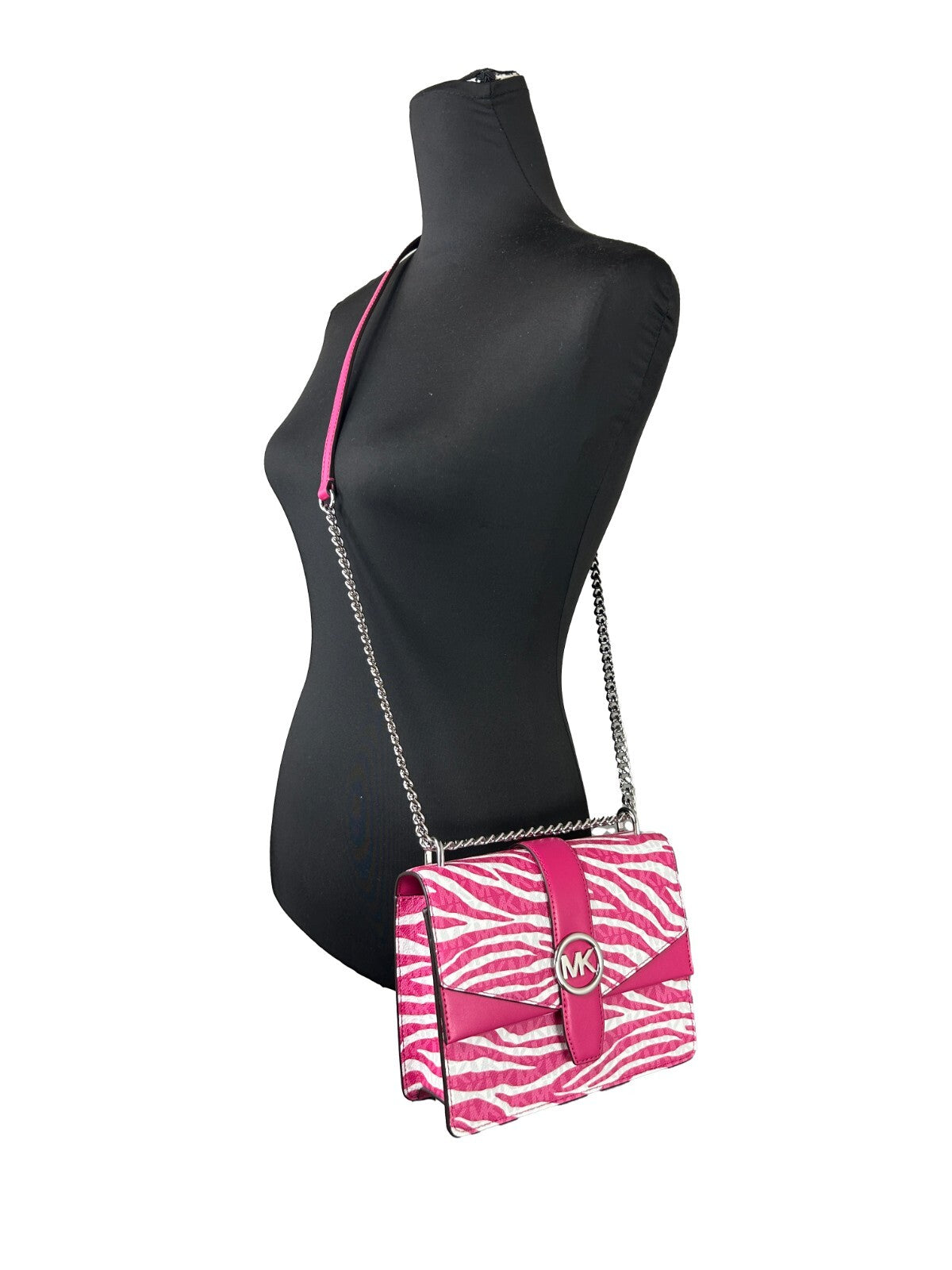 Dragon Fruit Leather Crossbody Bag with Flap by Michael Kors