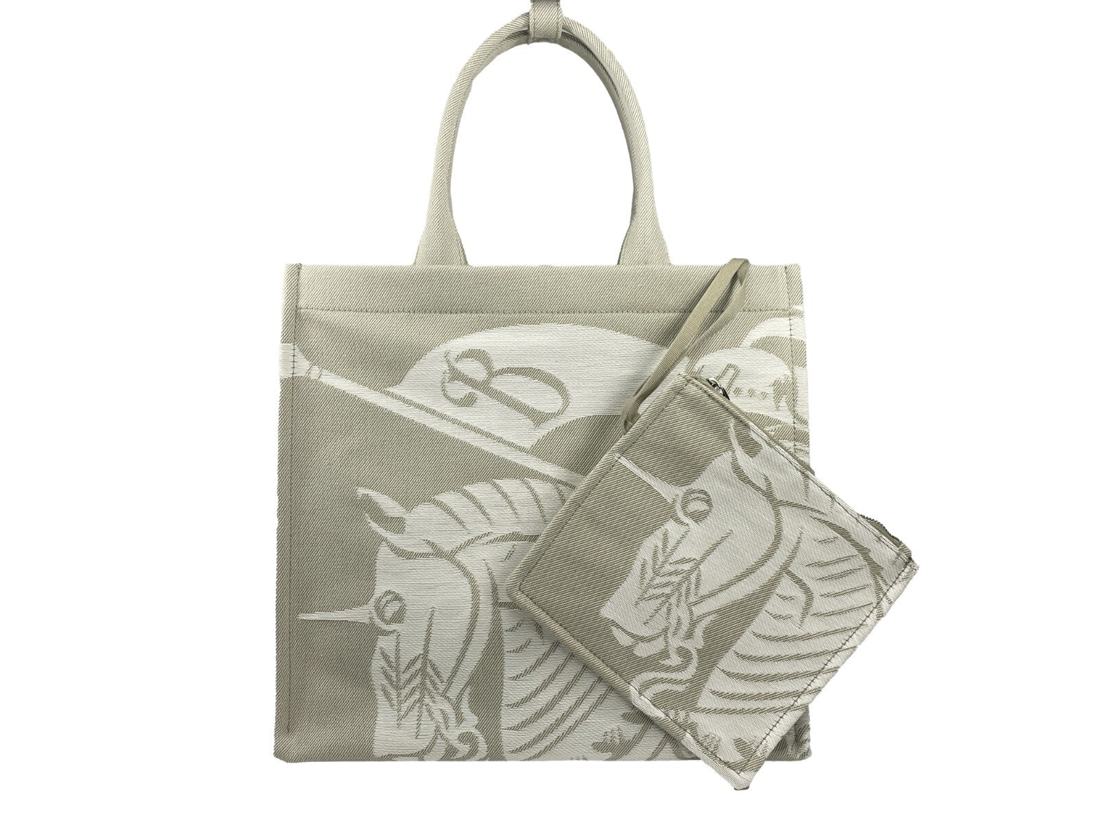 Burberry Canvas Tote Bag with Coin Pouch